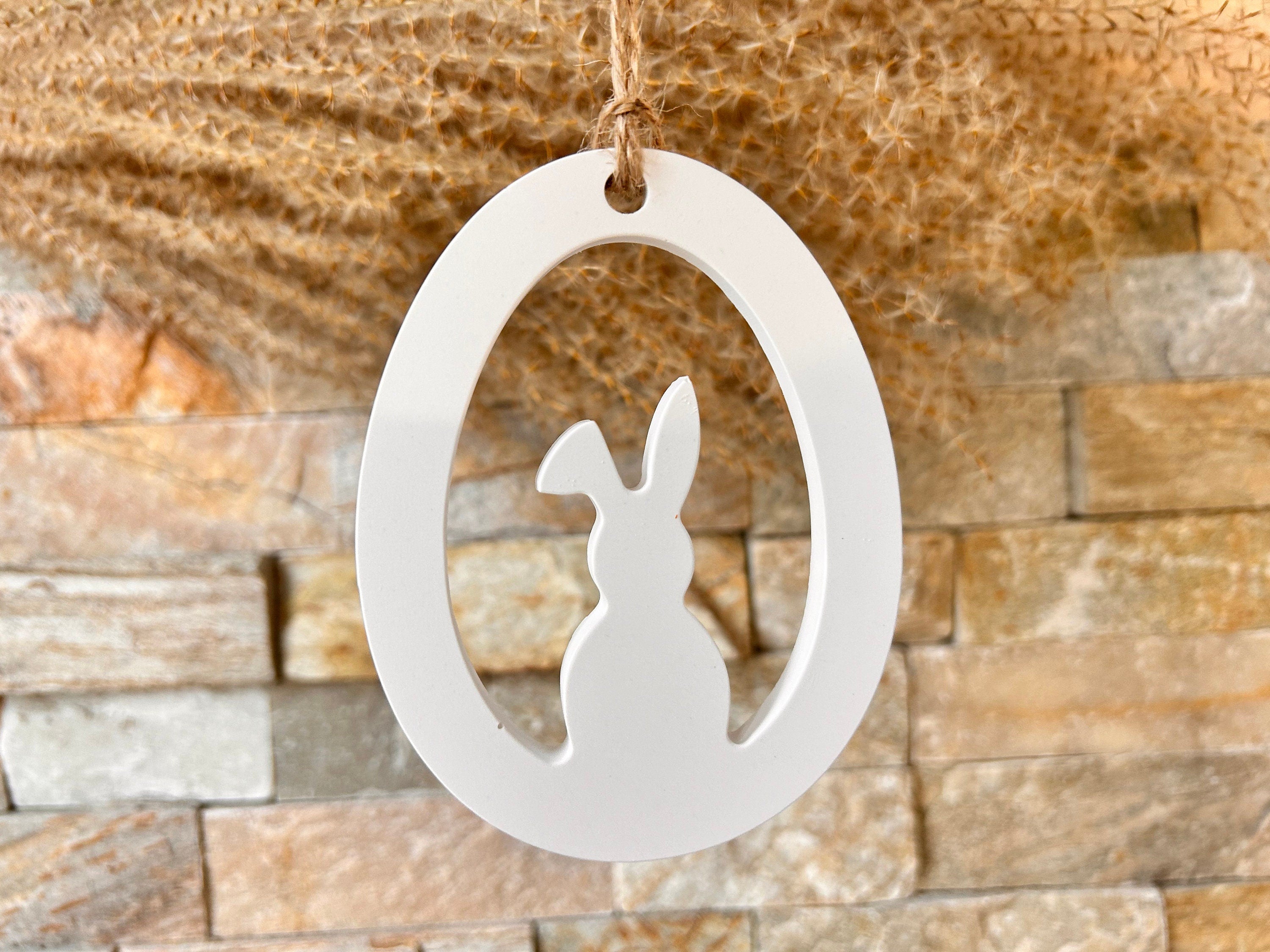 Silikon - Giessform - Osteraufhänger- Hasen - Ostermotive -