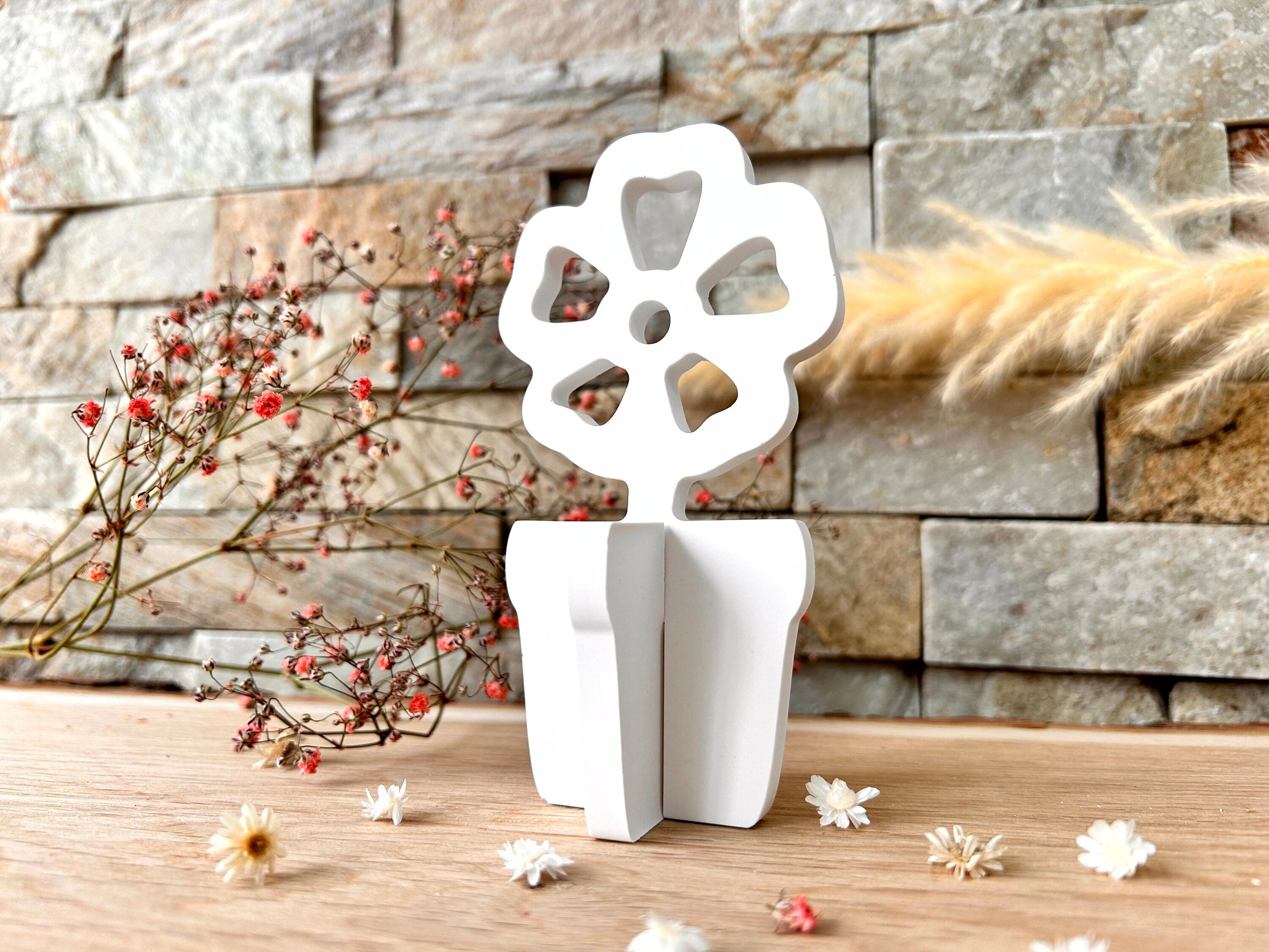 Silikon - Gießform - Blumentopf - Blume 1