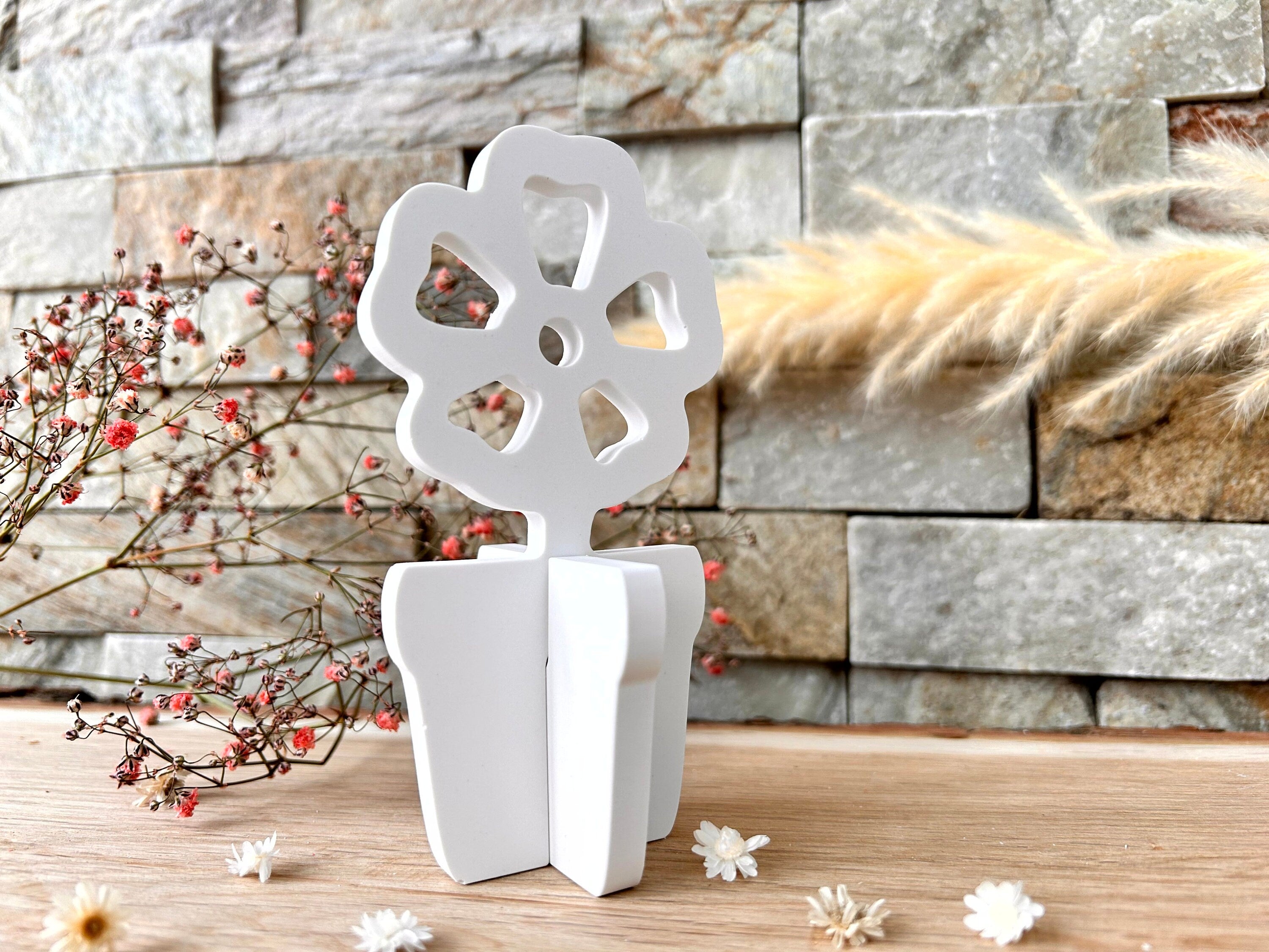 Silikon - Gießform - Blumentopf - Blume 1