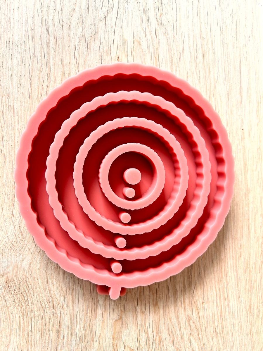 Silikon Gießform 4er Set Ringe mit Rillen – Ansicht 4
