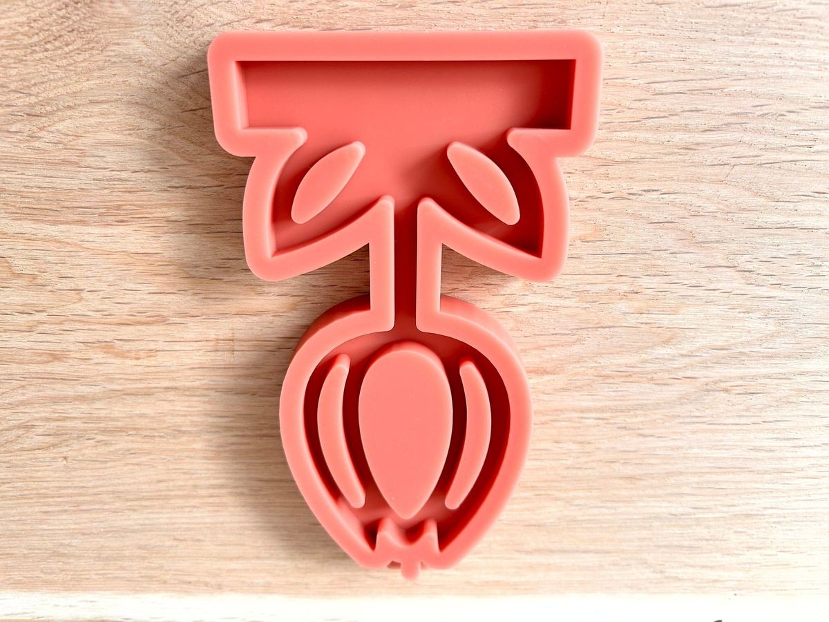 Silikon Gießform Tulpe filigran Einschieber für unseren Teelichthalter – Kerzenhalter – Ansicht 2