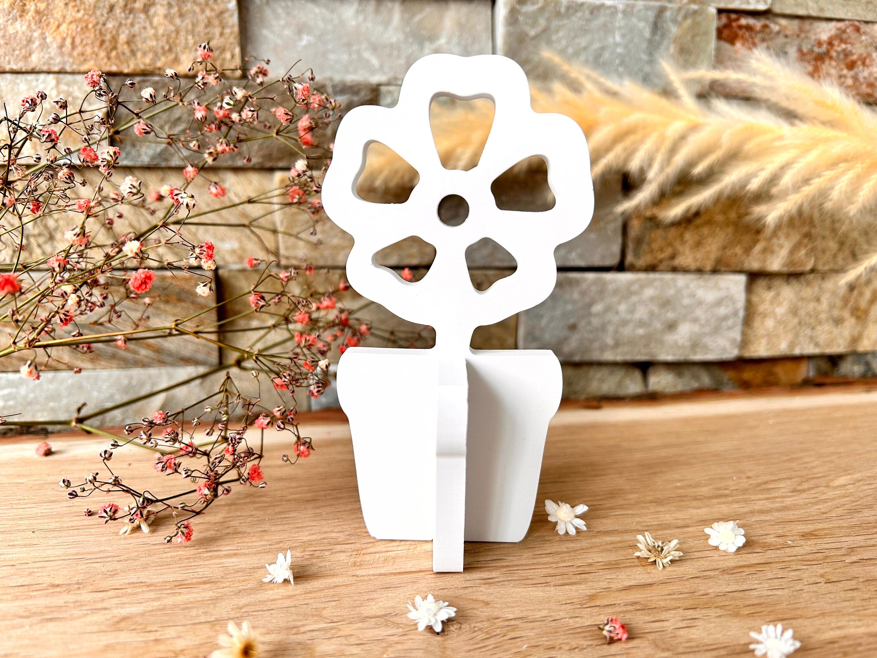 Silikon - Gießform - Blumentopf - Blume 1