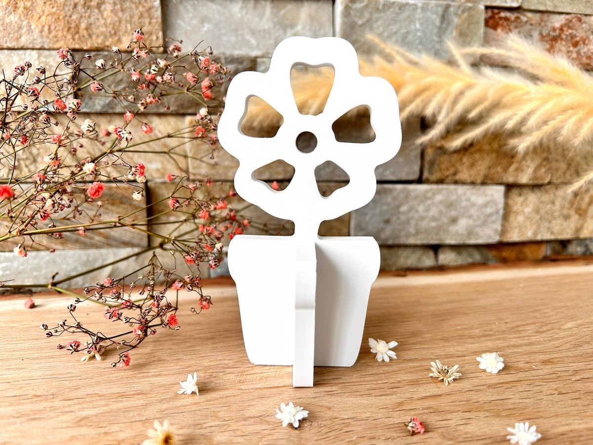 Silikon Gießform Blumentopf Blume 1 – Ansicht 2