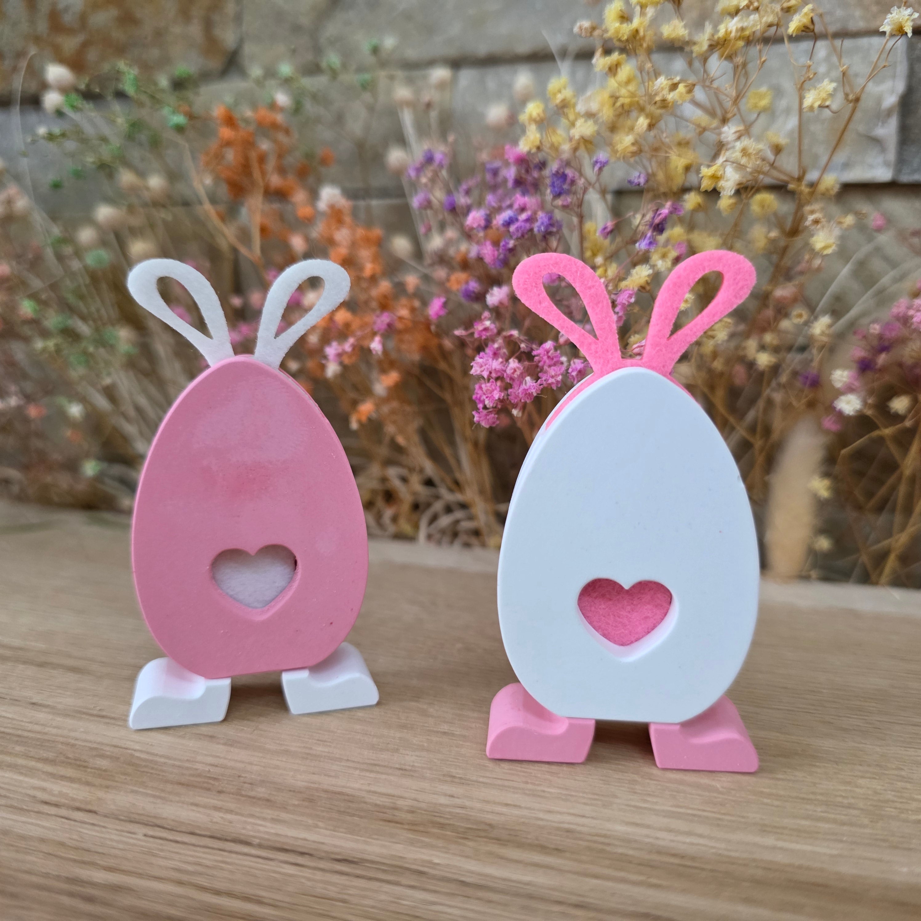 SteckEi klein – modulares Osterei mit Vlies-Ohren