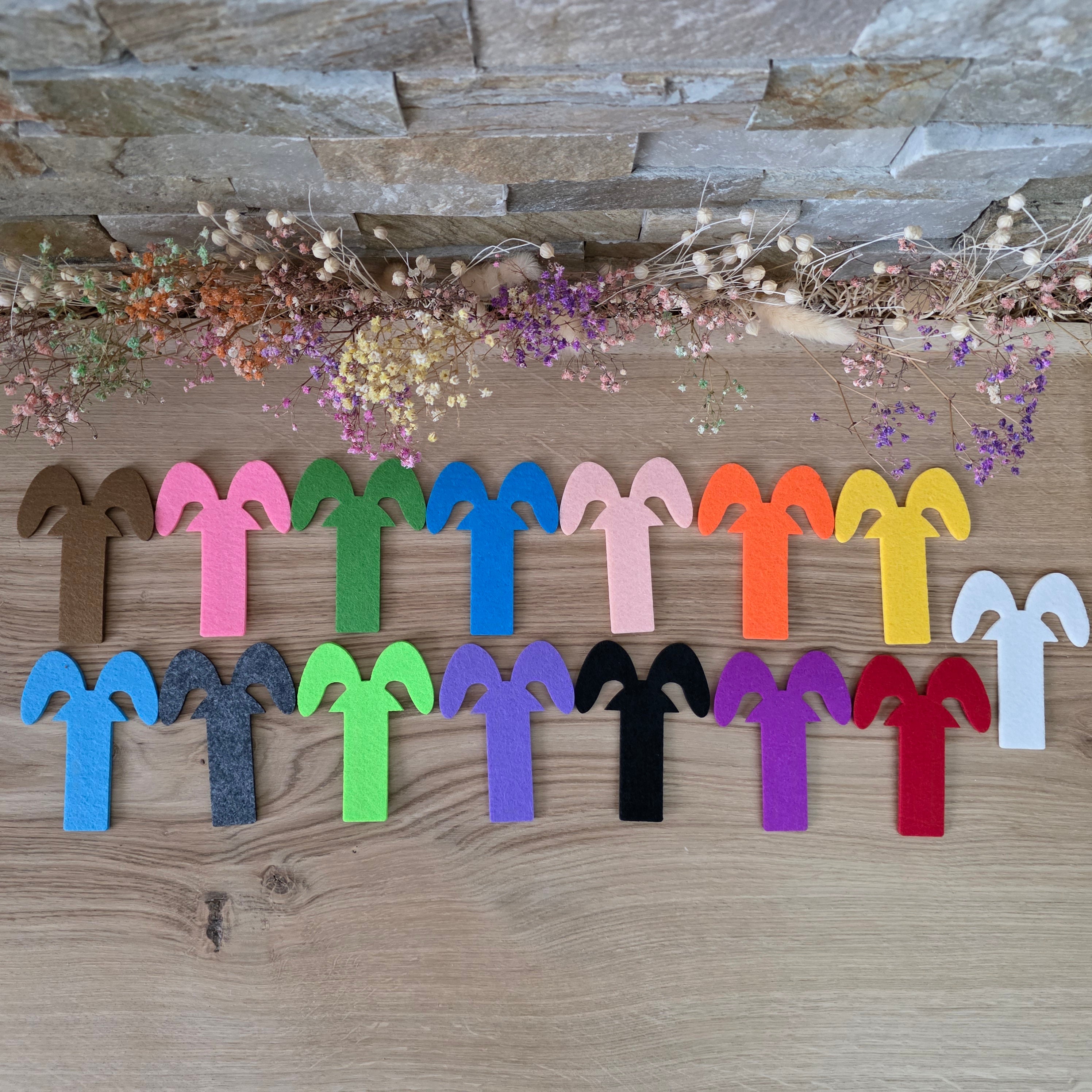 Vliesohren für SteckEi GROß – gemischtes Design (jedes Set ein Unikat)