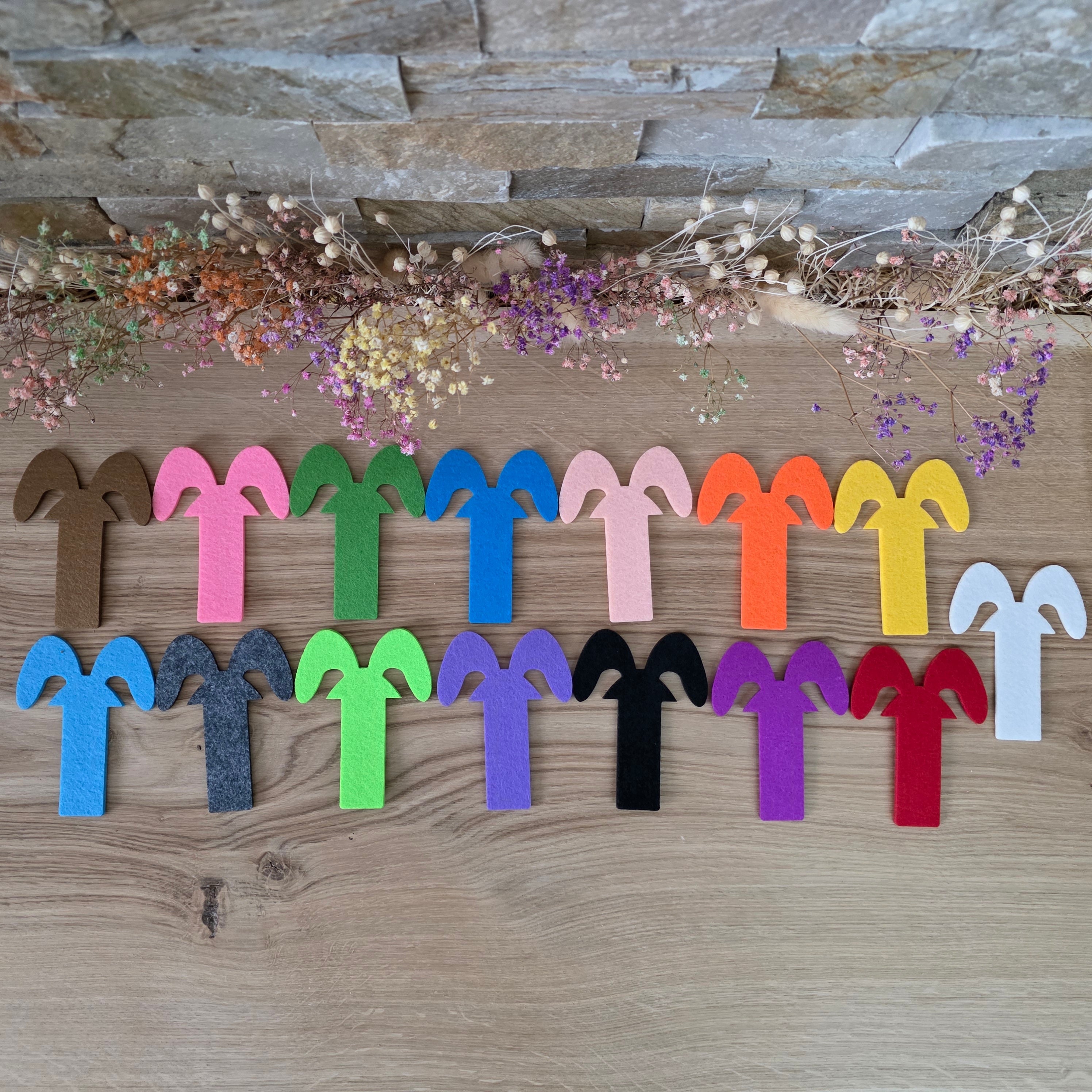 Vliesohren für SteckEi GROß – gemischtes Design (jedes Set ein Unikat)