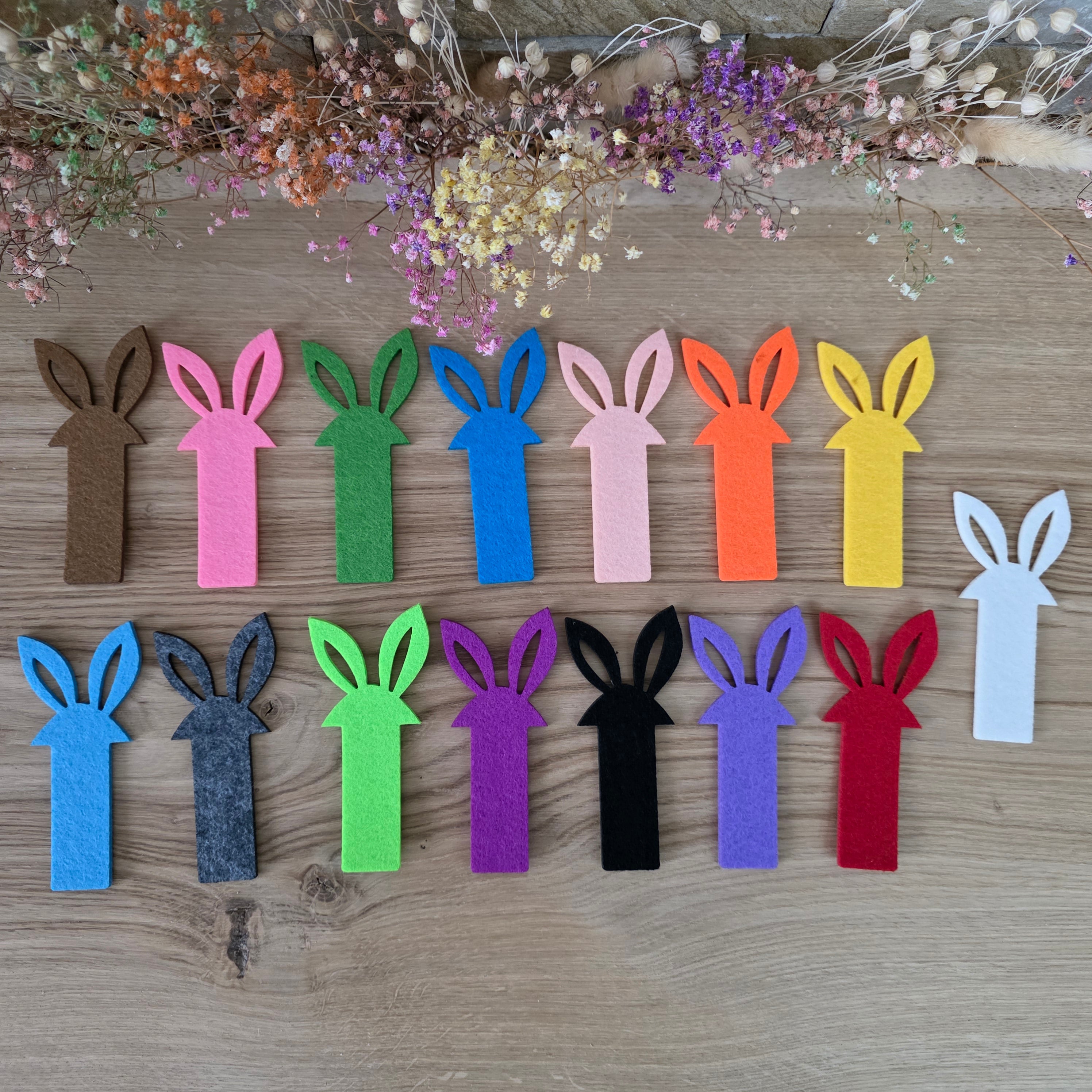 Vliesohren für SteckEi GROß – gemischtes Design (jedes Set ein Unikat)