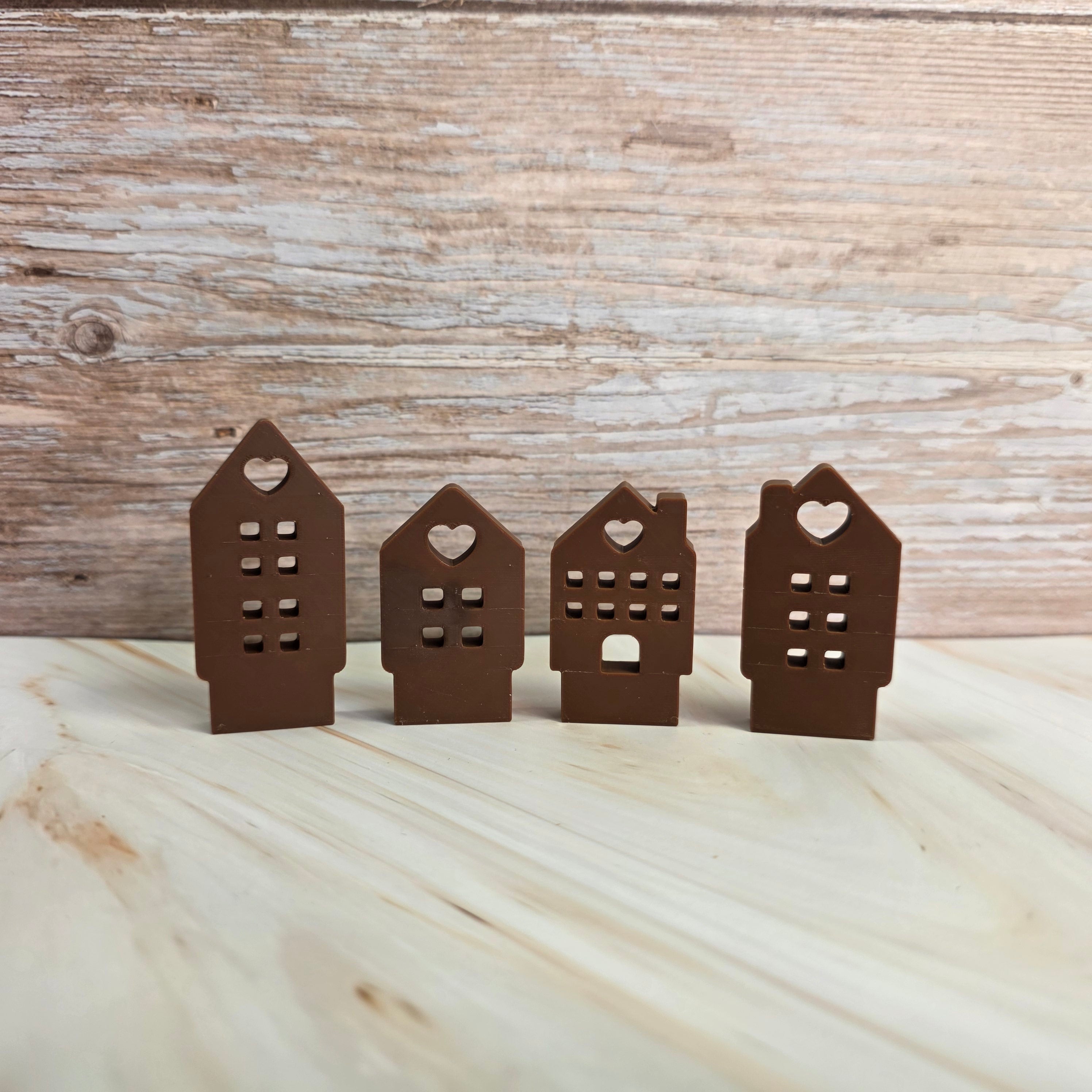 3D Druckdatei – Klötzchenhäuser Herz 1 - STL