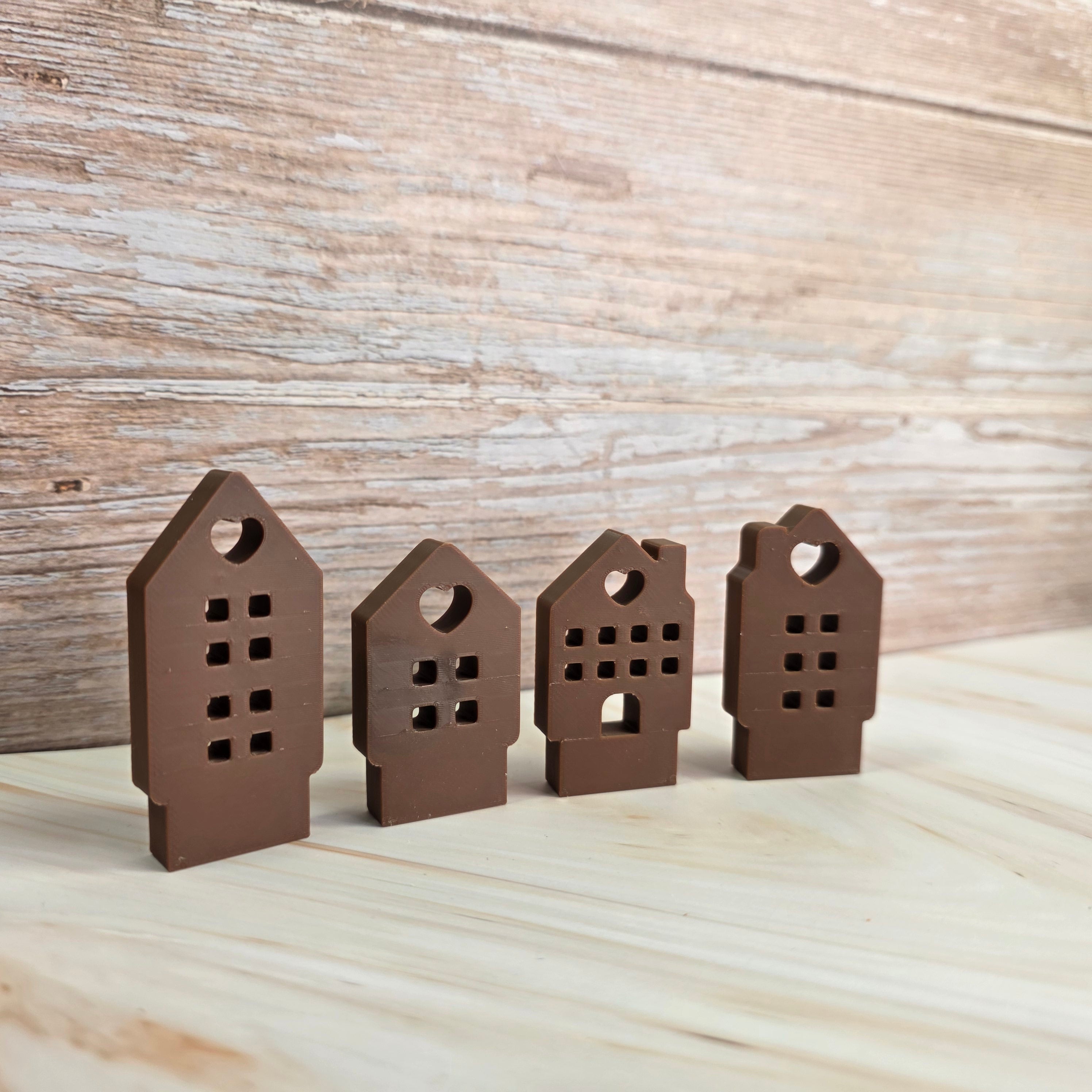 3D Druckdatei – Klötzchenhäuser Herz 1 - STL