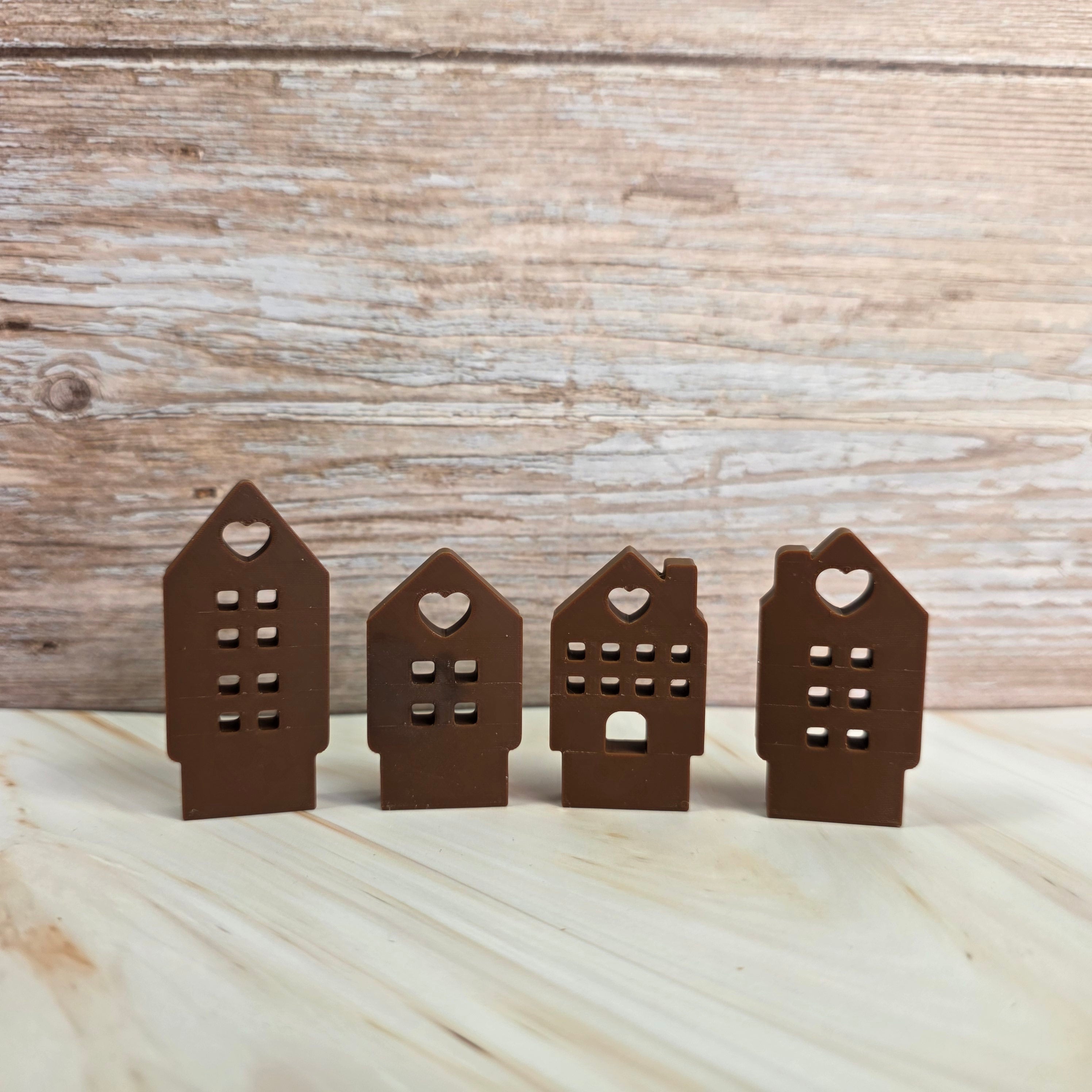 3D Druckdatei – Klötzchenhäuser Herz 1 - STL