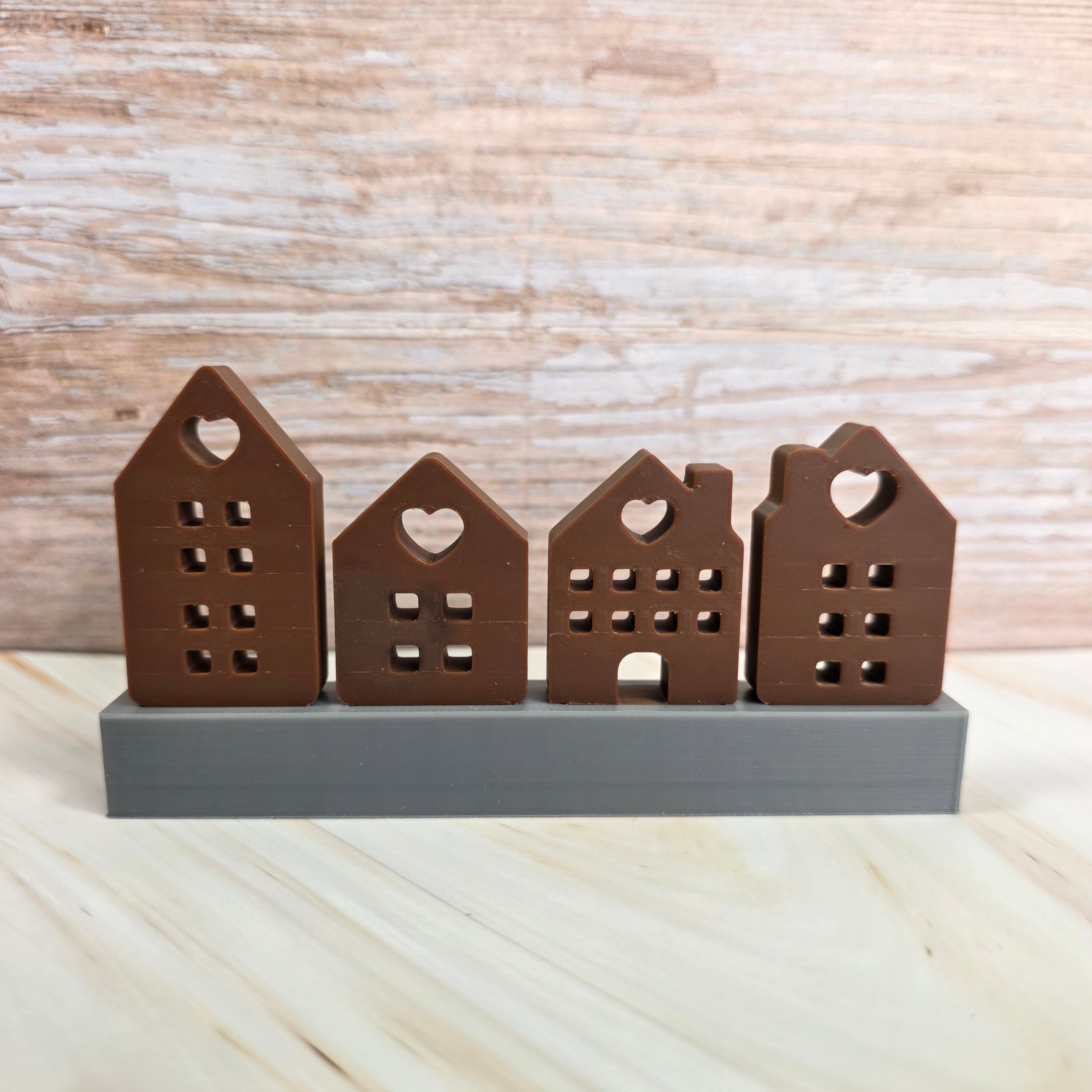 3D Druckdatei – Klötzchenhäuser Herz 1 - STL