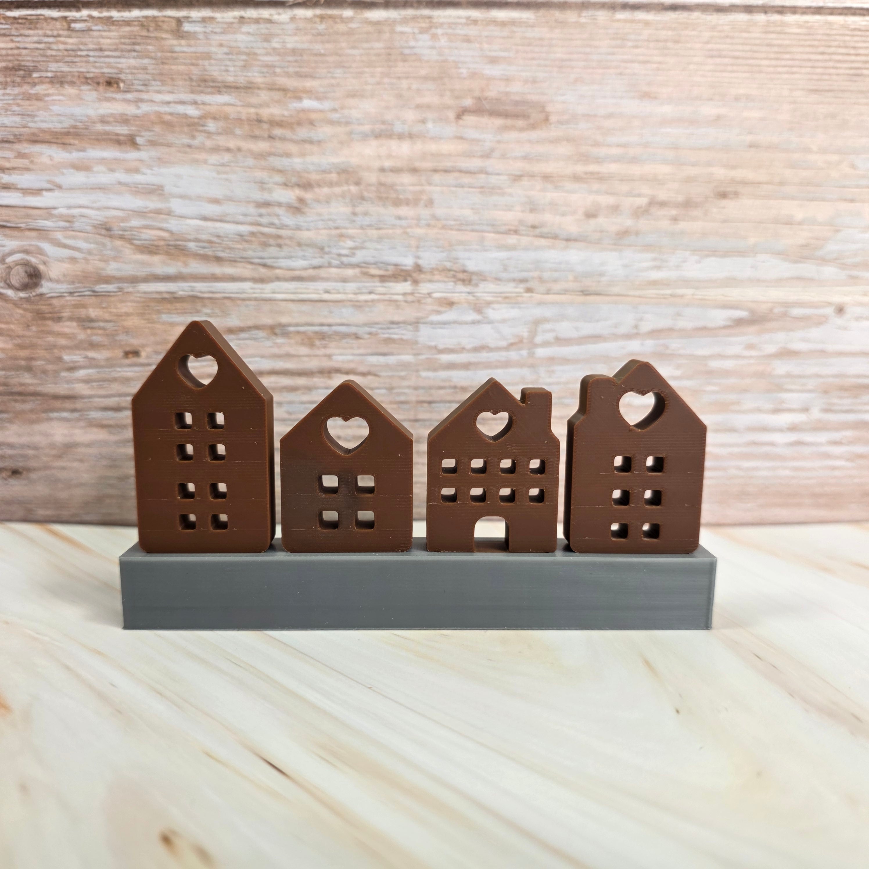 3D Druckdatei – Klötzchenhäuser Herz 1 - STL