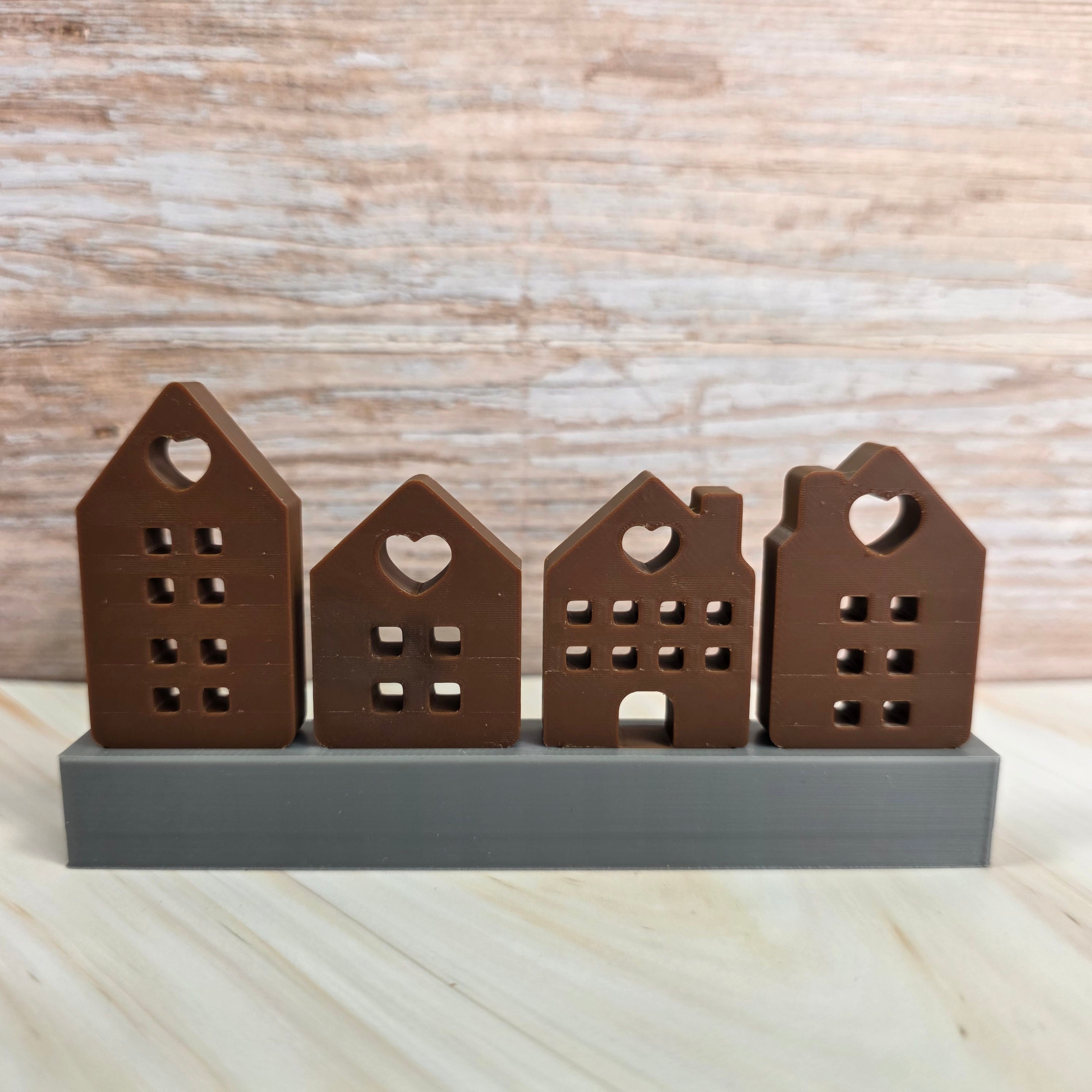 3D Druckdatei – Klötzchenhäuser Herz 1 - STL