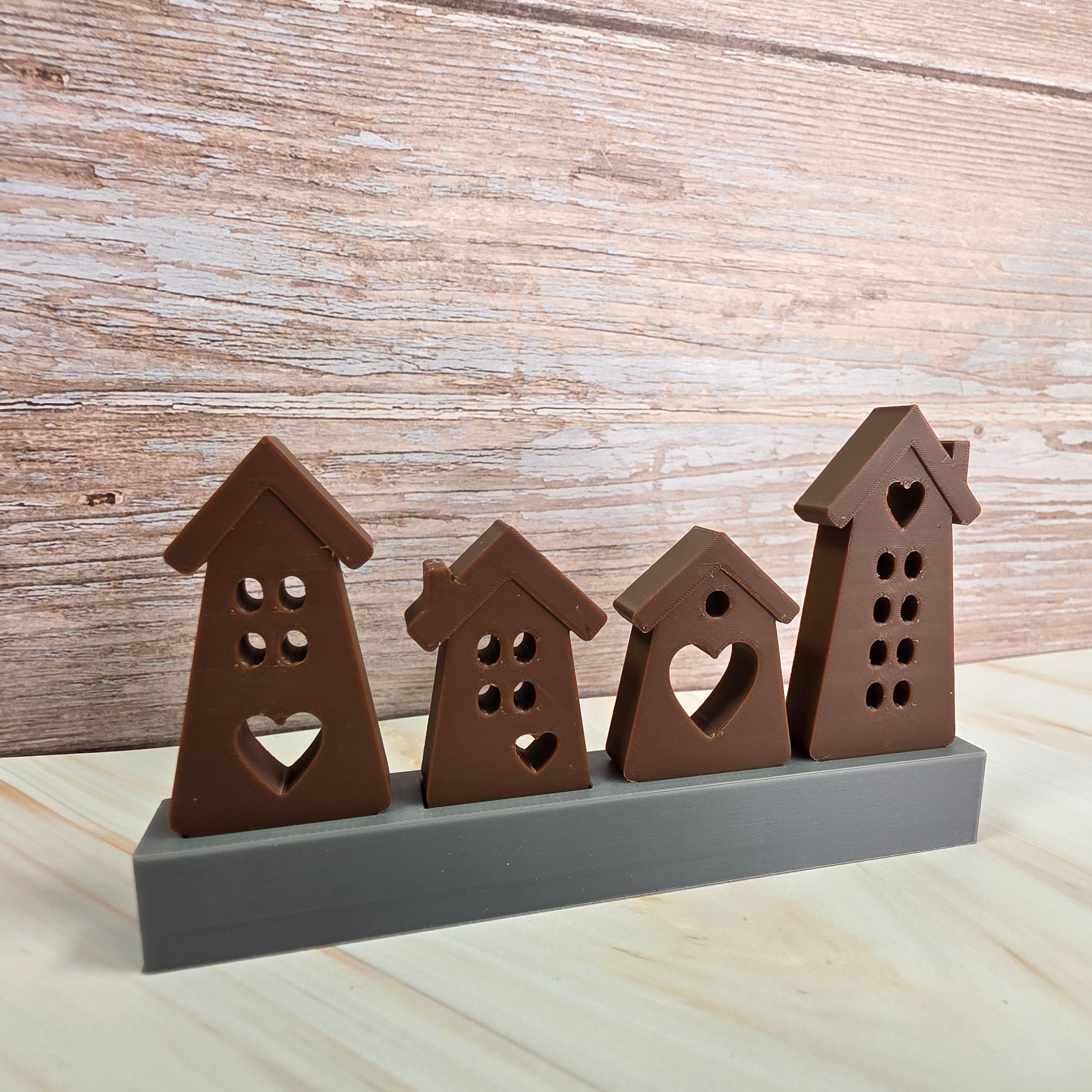 3D Druckdatei – Klötzchenhäuser Herz 6 - STL