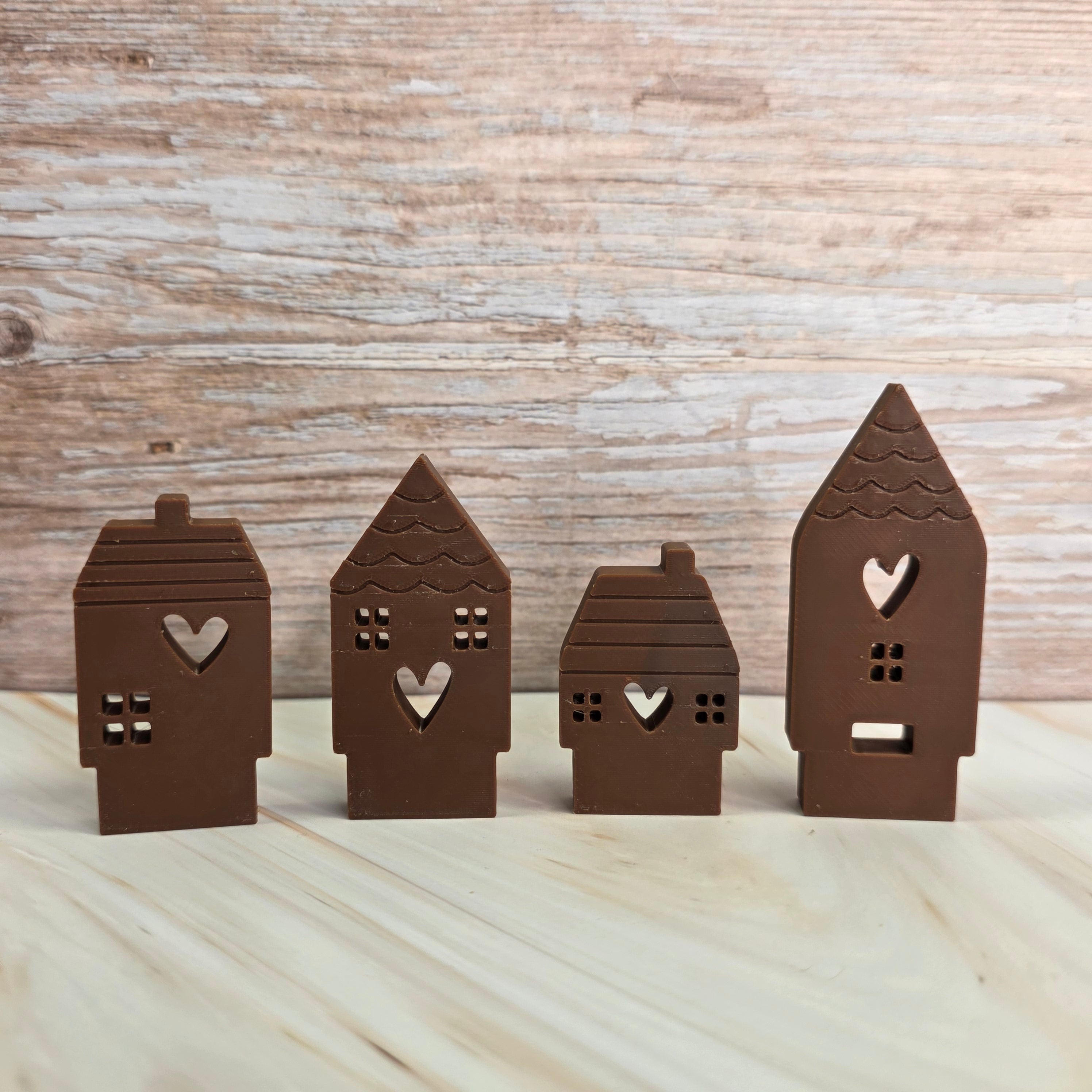 3D Druckdatei – Klötzchenhäuser Herz 2 - STL