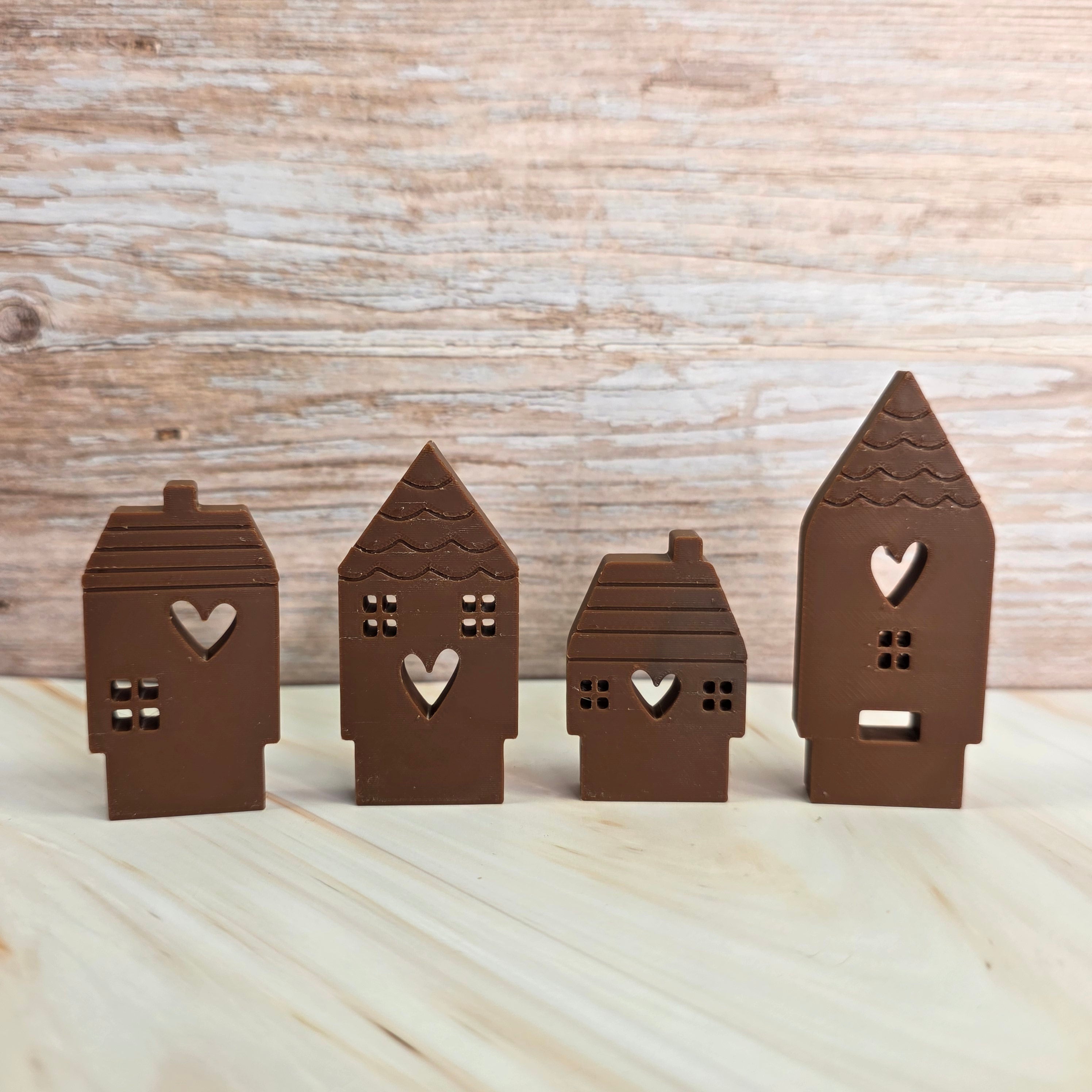 3D Druckdatei – Klötzchenhäuser Herz 2 - STL