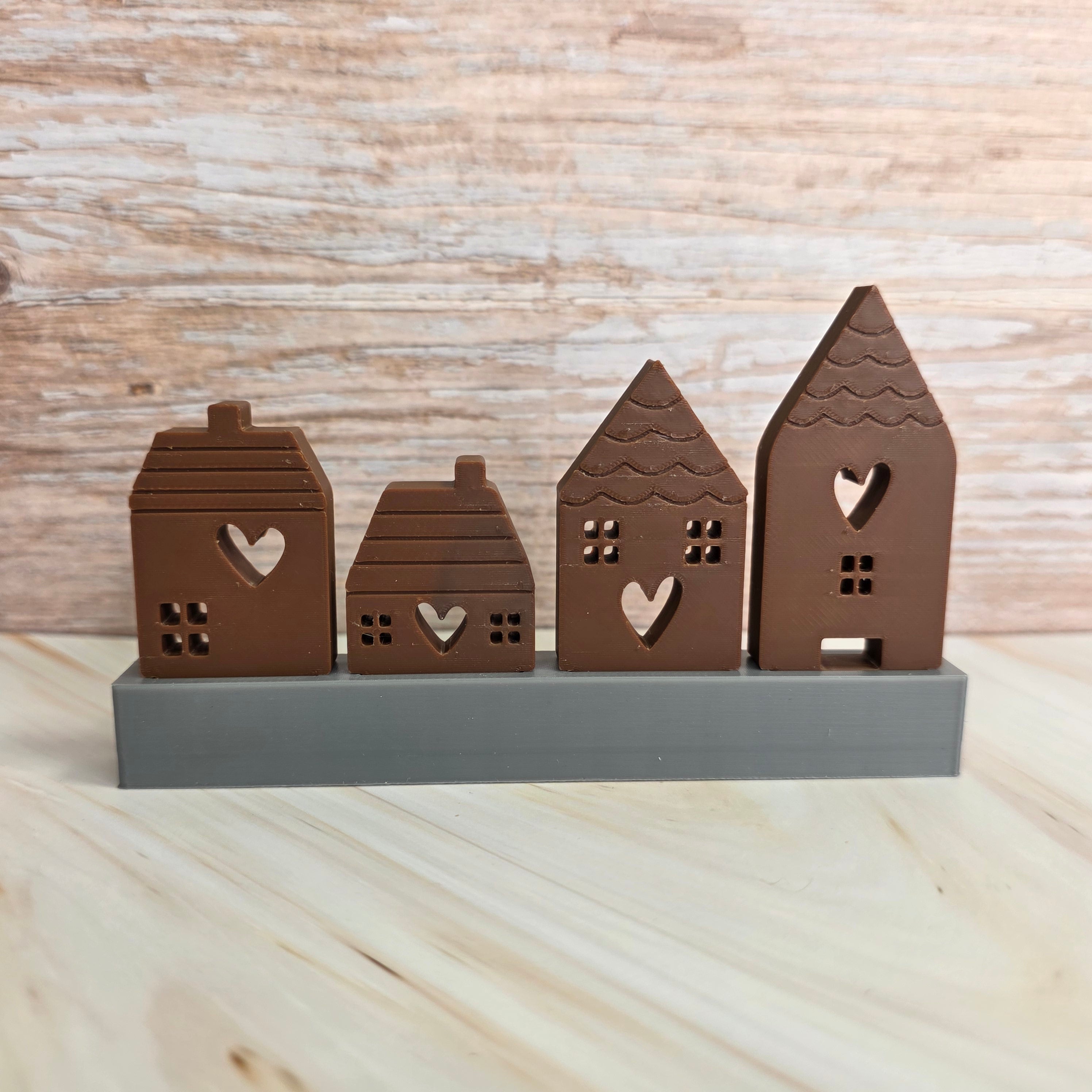 3D Druckdatei – Klötzchenhäuser Herz 2 - STL