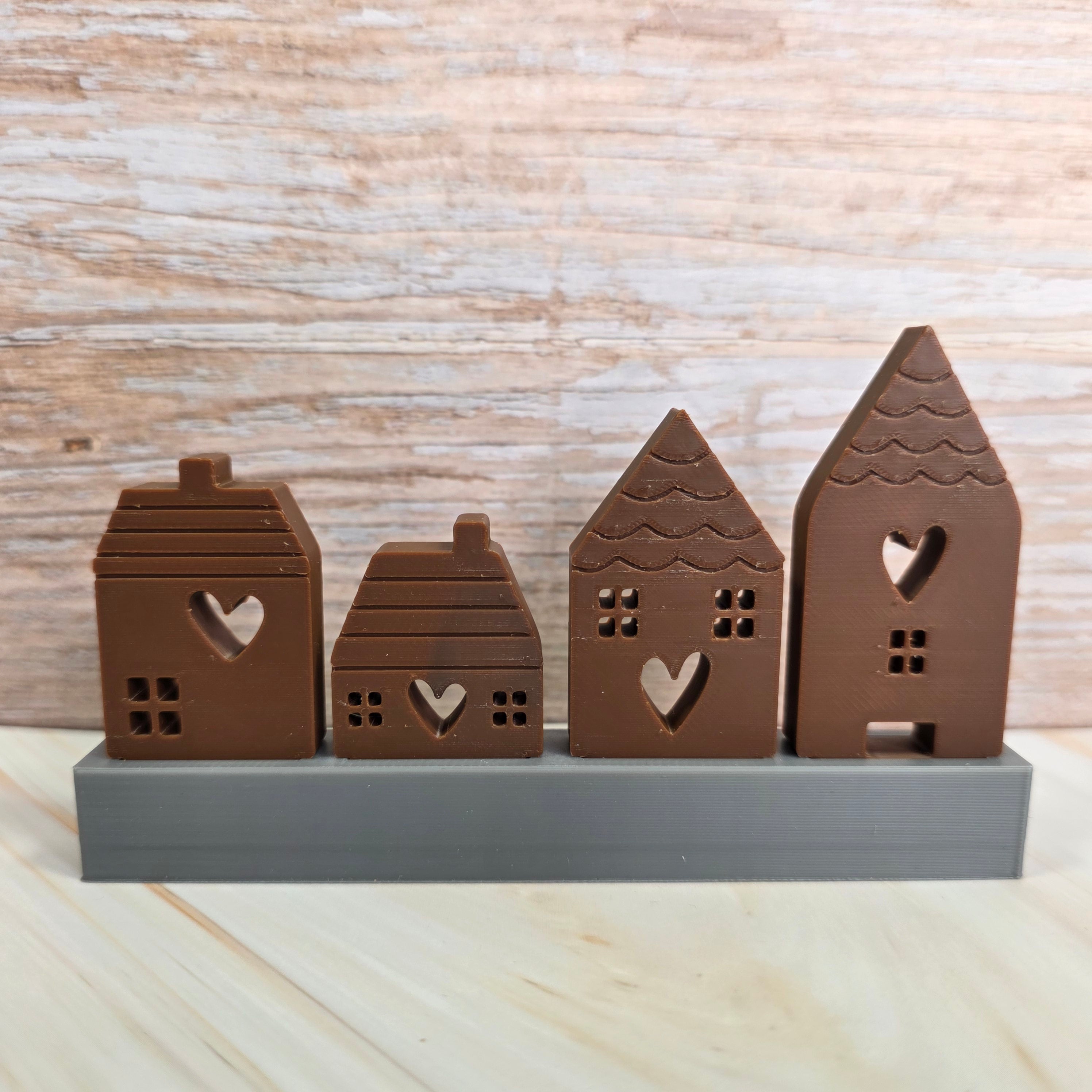 3D Druckdatei – Klötzchenhäuser Herz 2 - STL