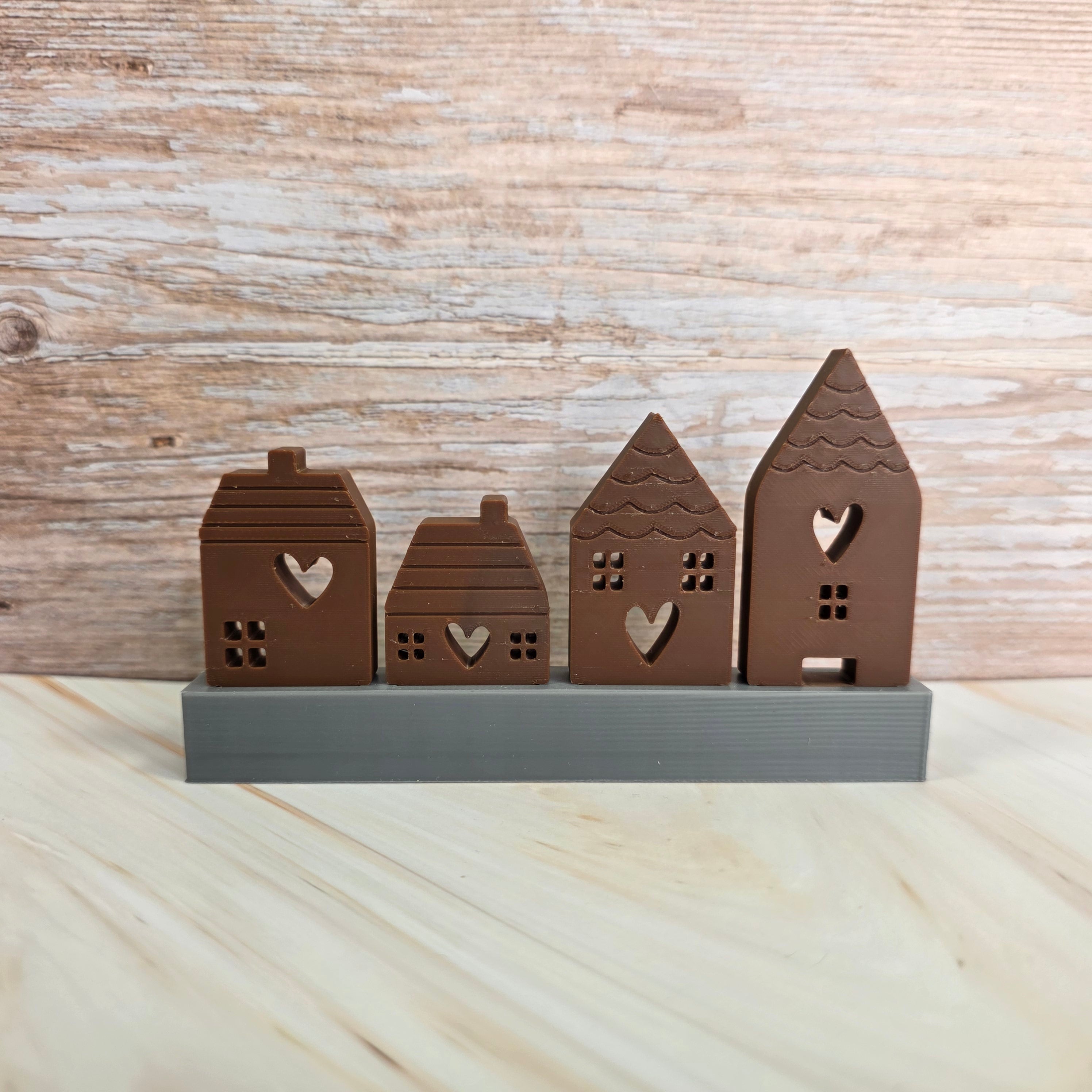 3D Druckdatei – Klötzchenhäuser Herz 2 - STL