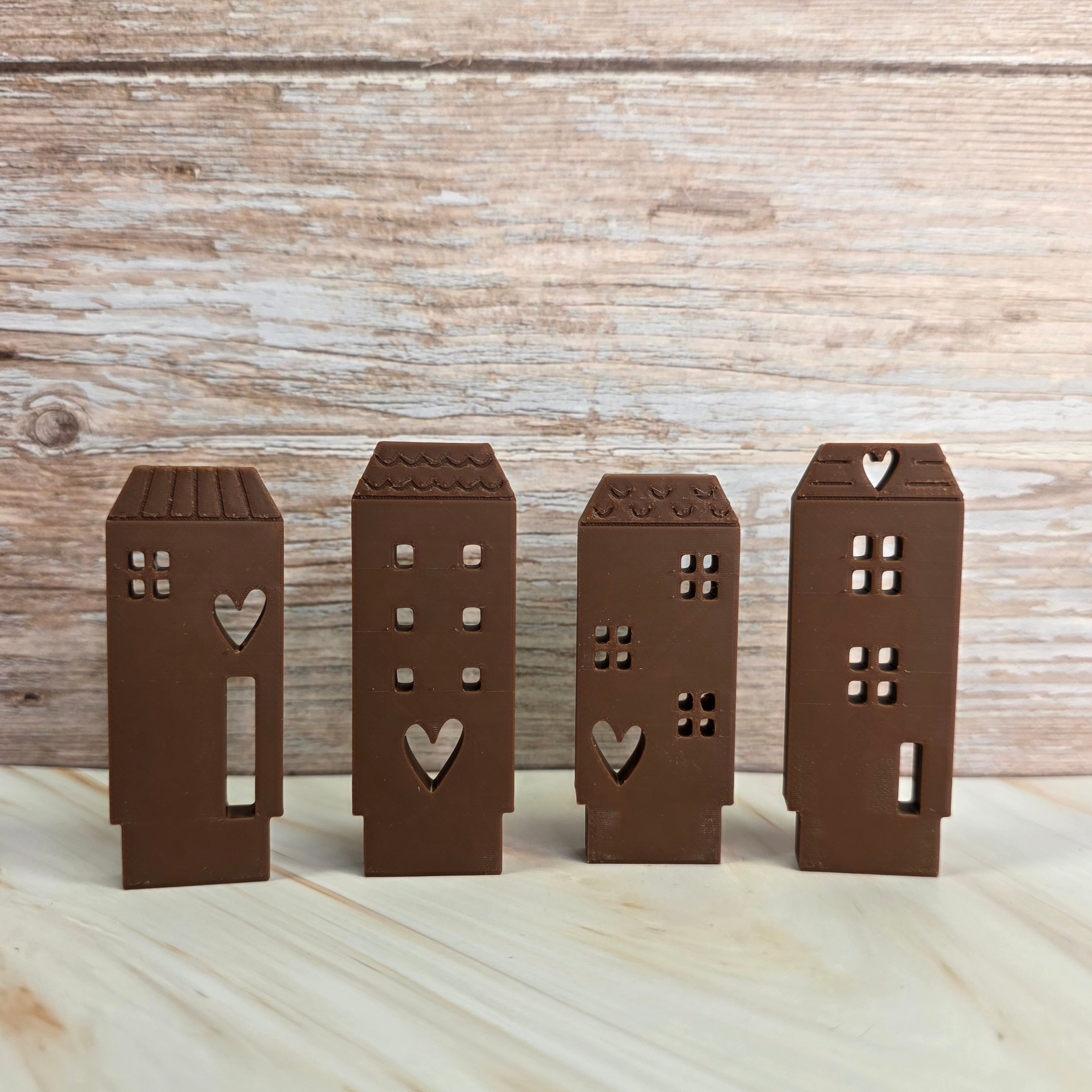 3D Druckdatei – Klötzchenhäuser Herz 4 - STL