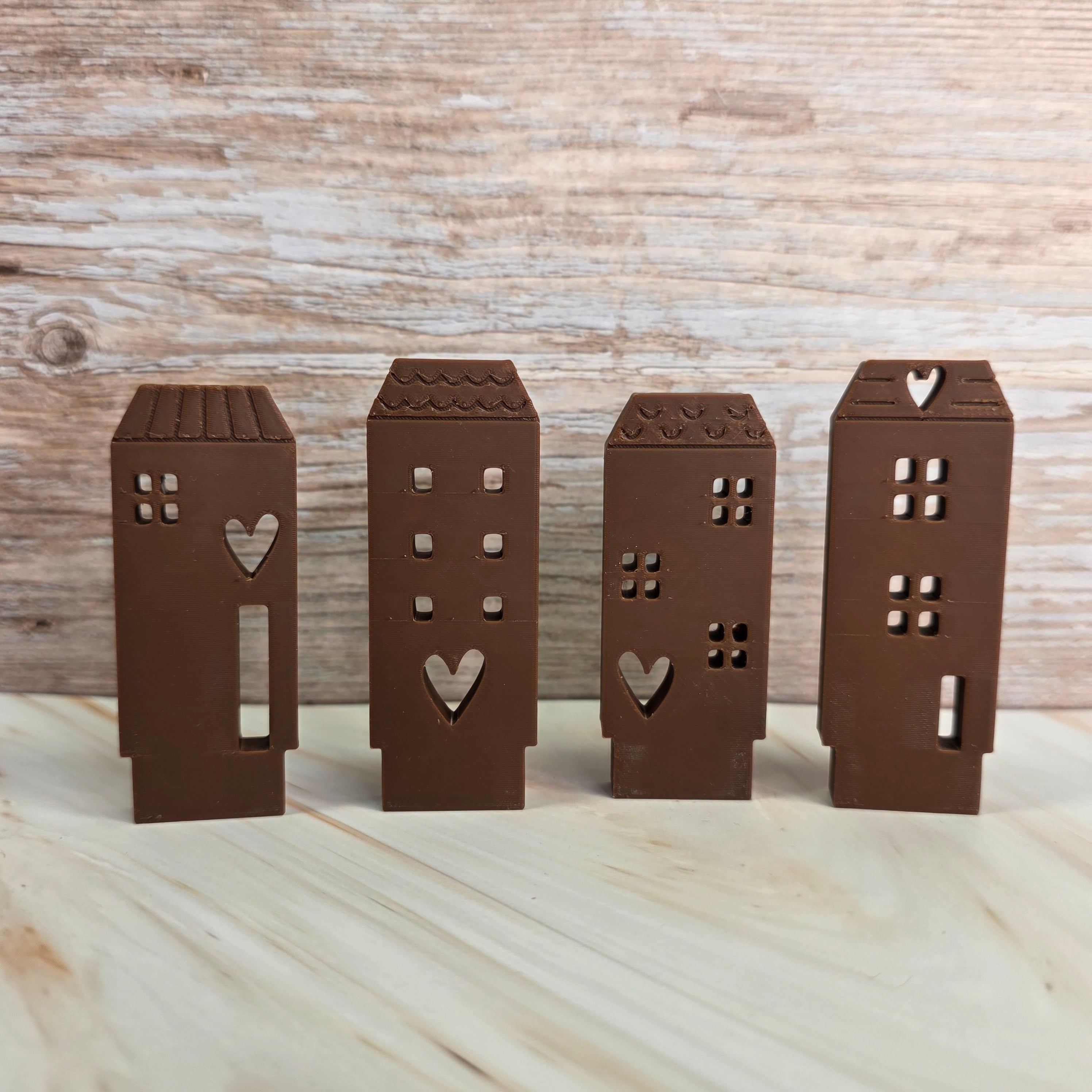 3D Druckdatei – Klötzchenhäuser Herz 4 - STL