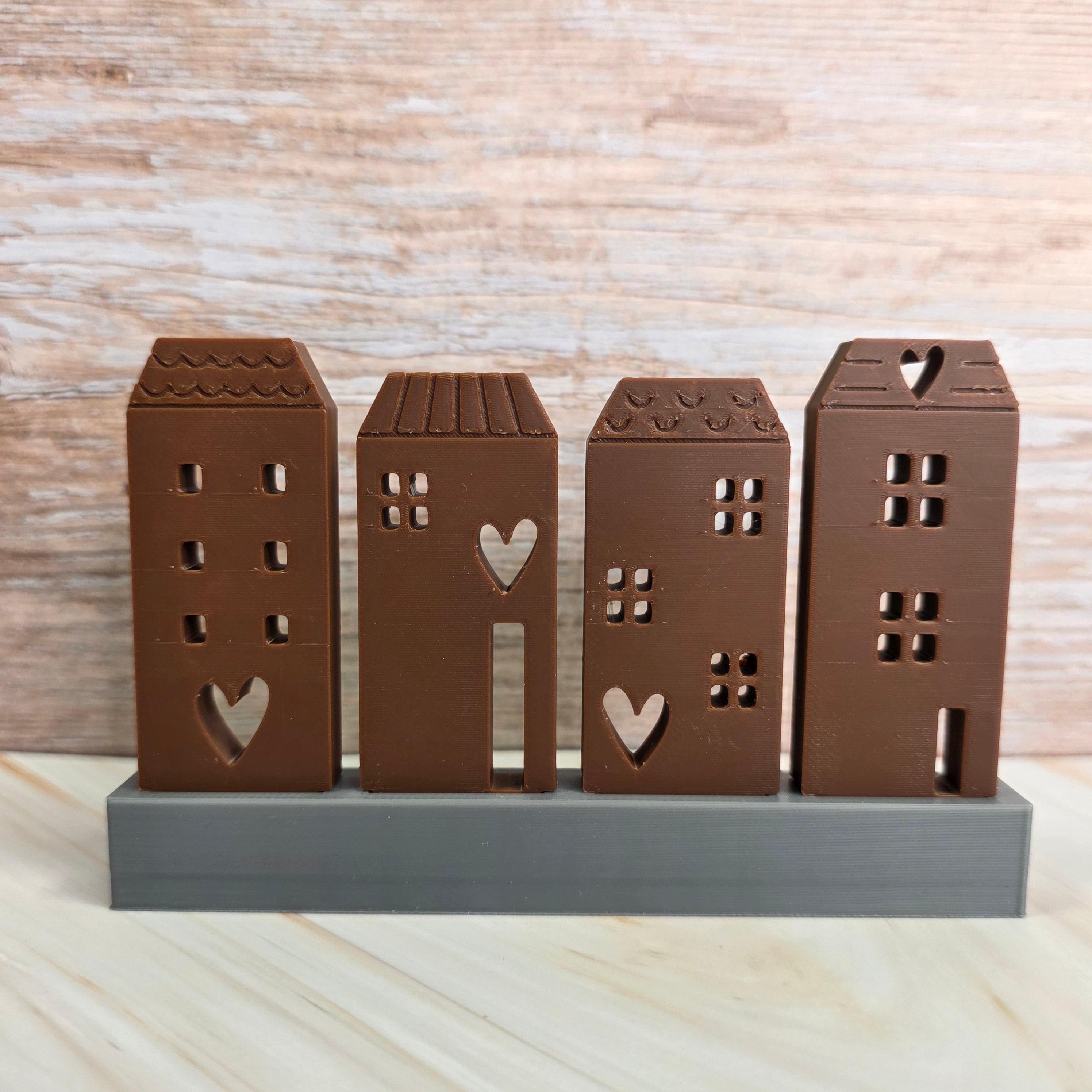 3D Druckdatei – Klötzchenhäuser Herz 4 - STL