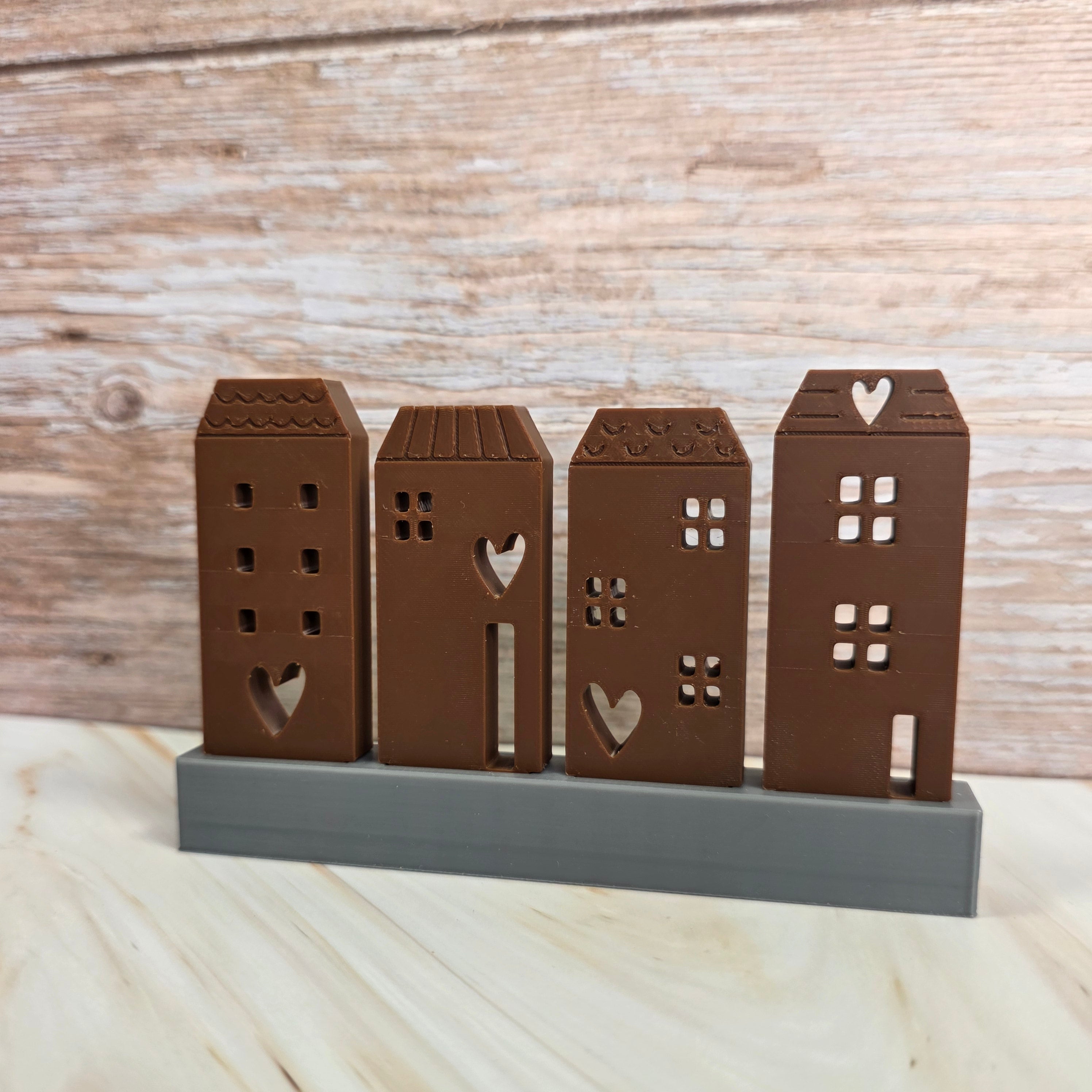 3D Druckdatei – Klötzchenhäuser Herz 4 - STL