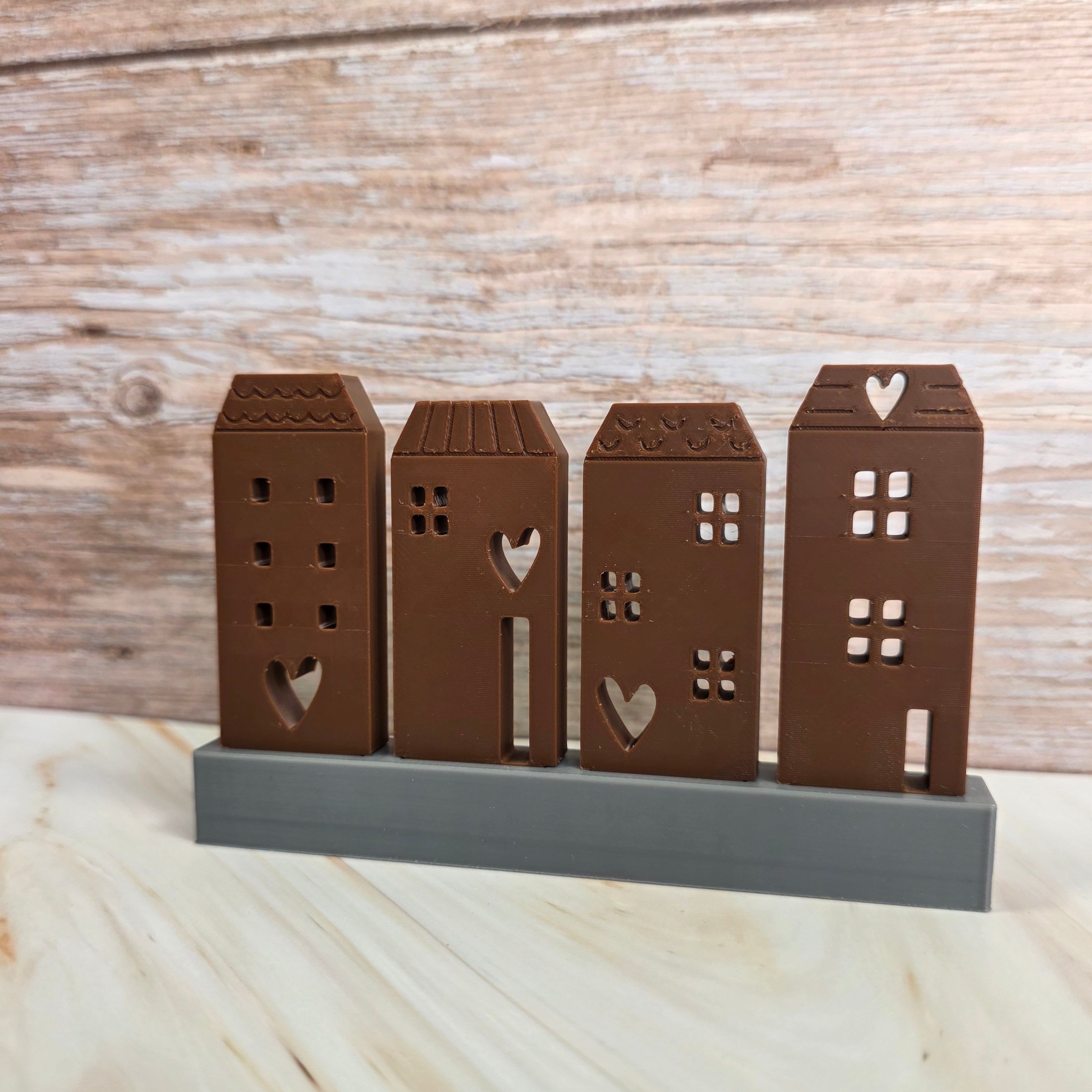 3D Druckdatei – Klötzchenhäuser Herz 4 - STL