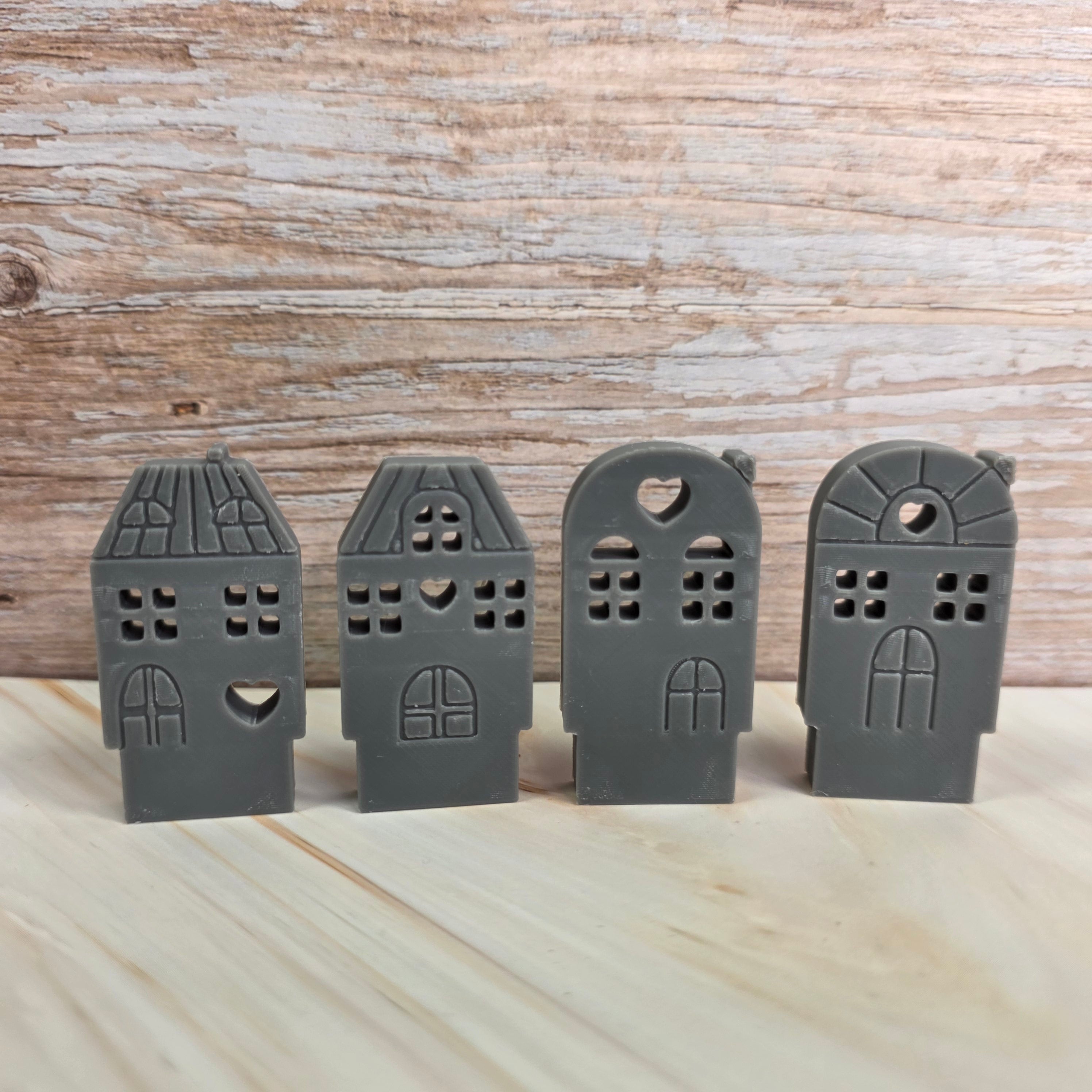 3D Druckdatei – Klötzchenhäuser Herz 5 - STL