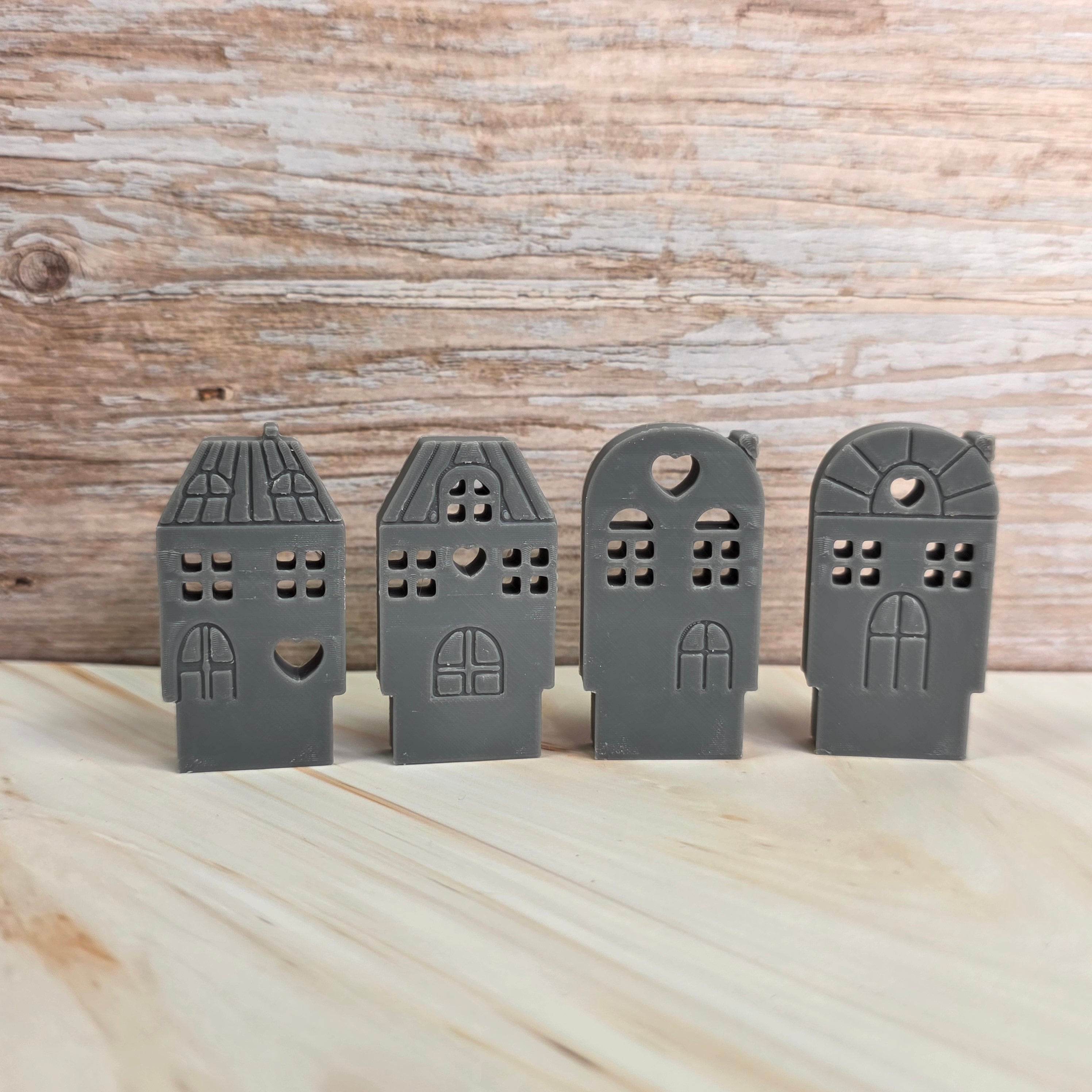 3D Druckdatei – Klötzchenhäuser Herz 5 - STL