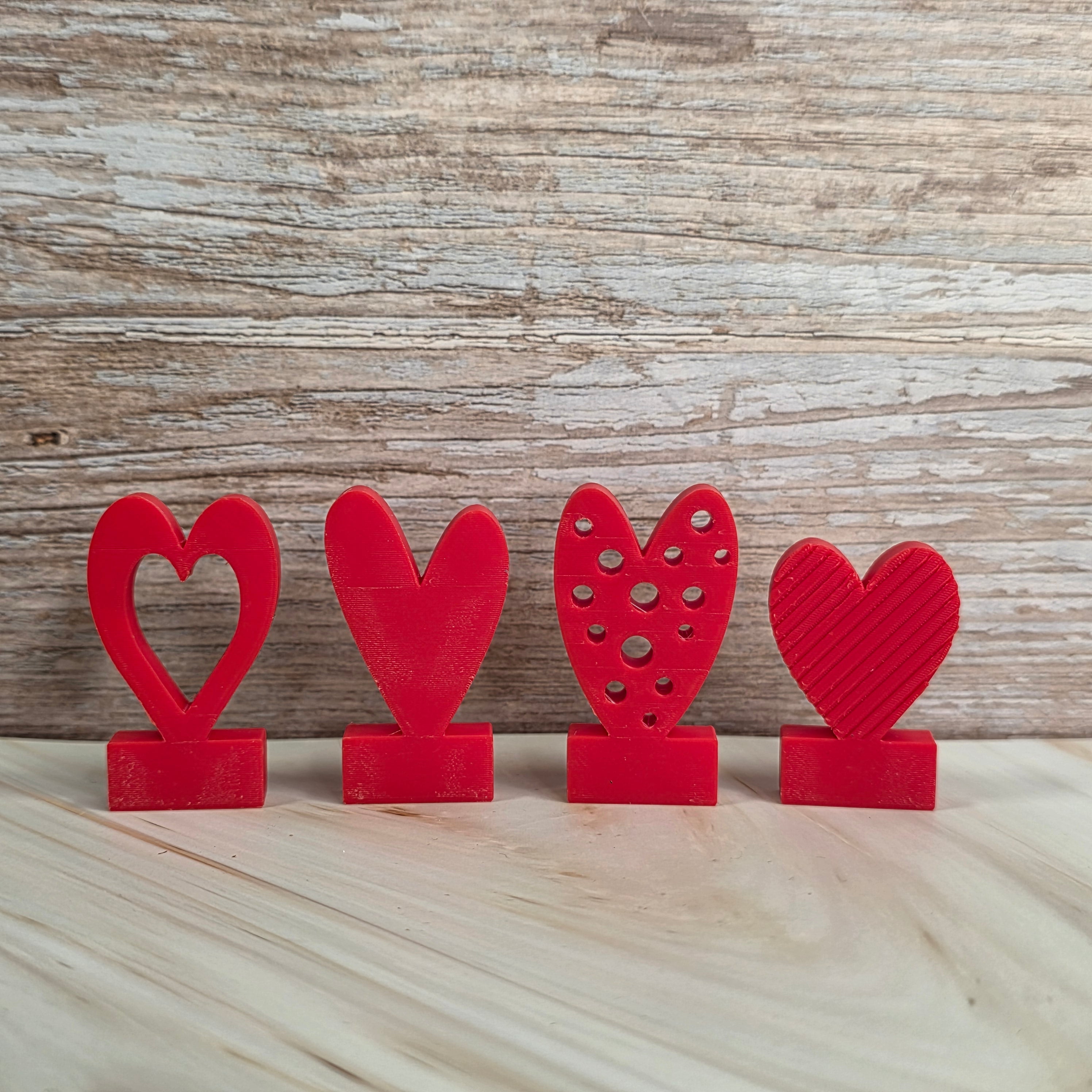 3D Druckdatei – Motivklötzchen - Herzen 1 - STL