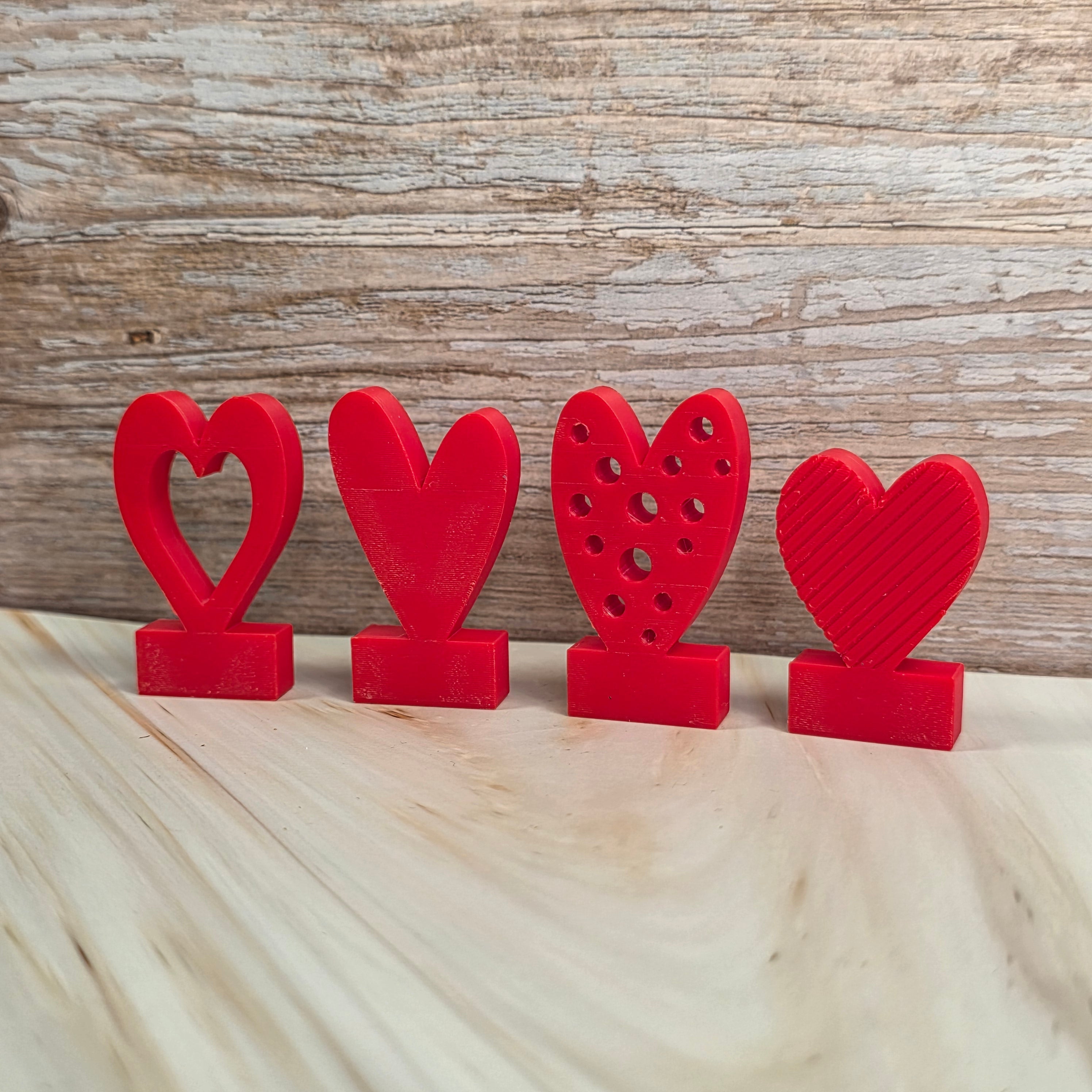3D Druckdatei – Motivklötzchen - Herzen 1 - STL