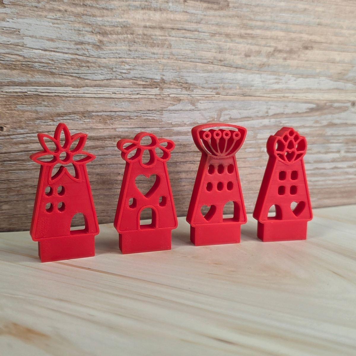 3D Druckdatei Klötzchenhäuser Blumenhäuser 1 STL – Ansicht 2