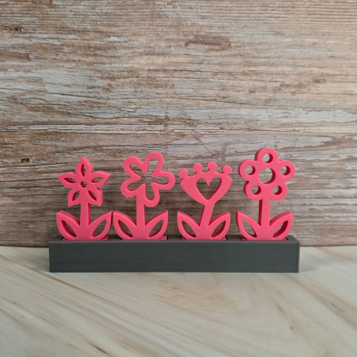 3D Druckdatei Motivklötzchen Frühlingsblumen 3 STL – Ansicht 6