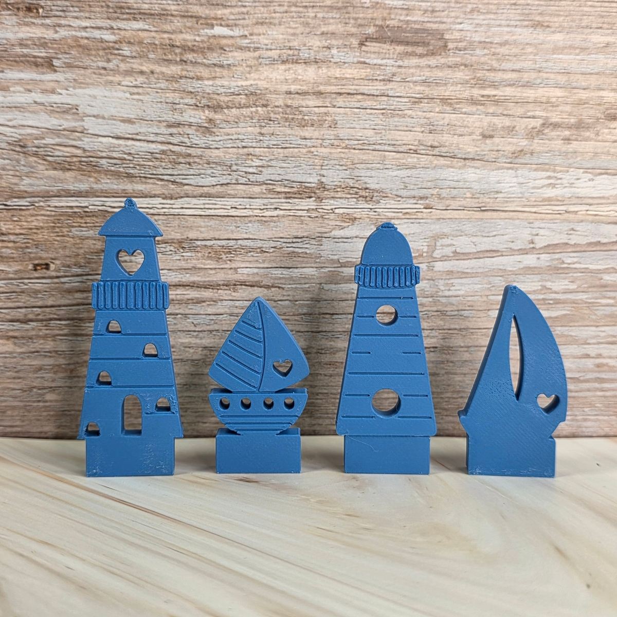 3D Druckdatei Motivklötzchen Maritim Boote & Leuchttürme STL – Ansicht 4