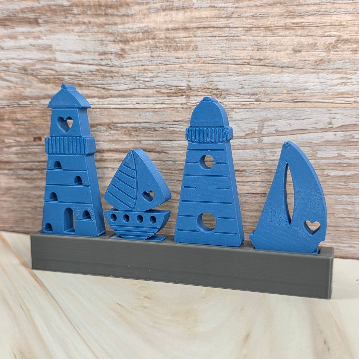3D Druckdatei Motivklötzchen Maritim Boote & Leuchttürme STL – Ansicht 6