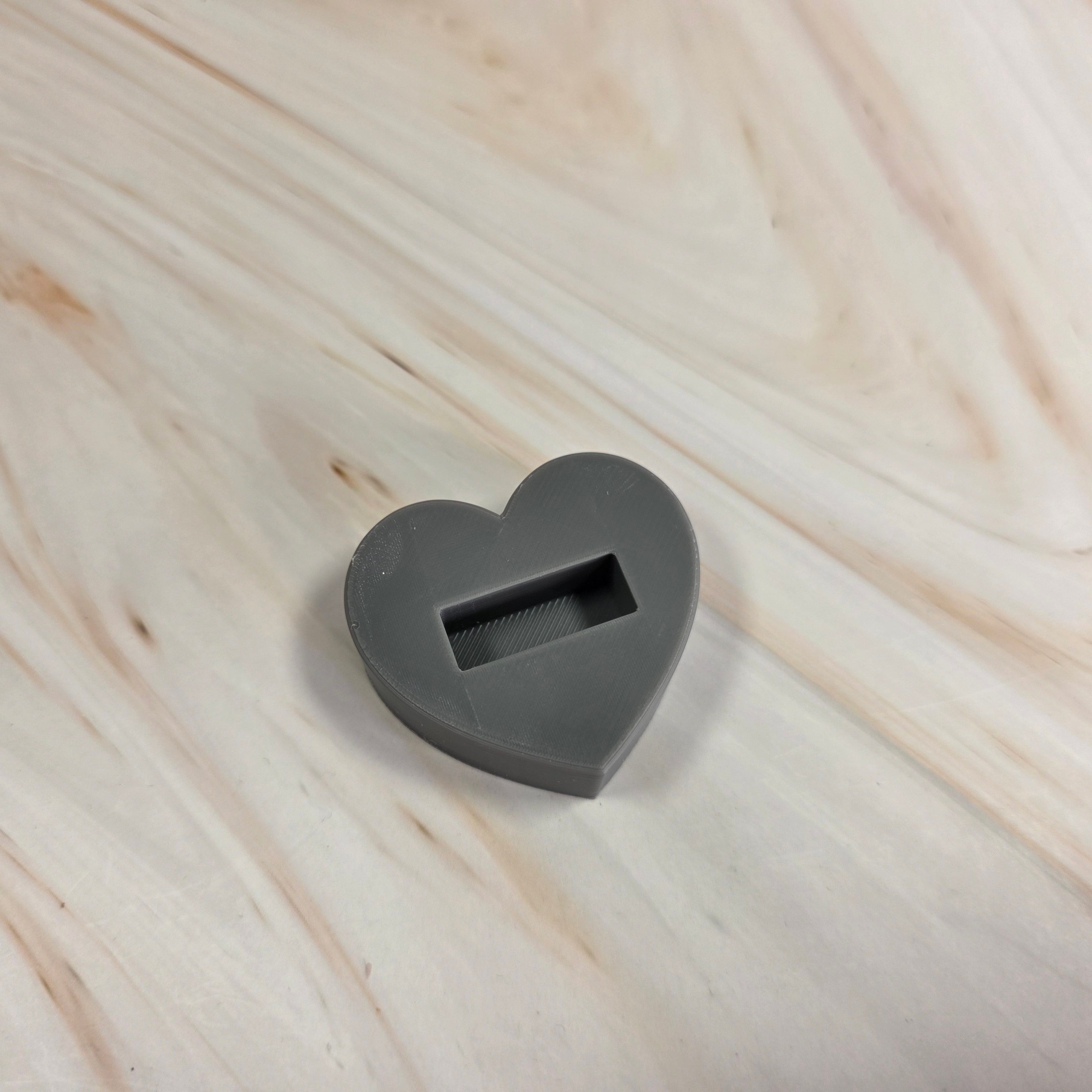 3D Druckdatei – Grundplatte - Herzsockel – für Stecksystem – STL