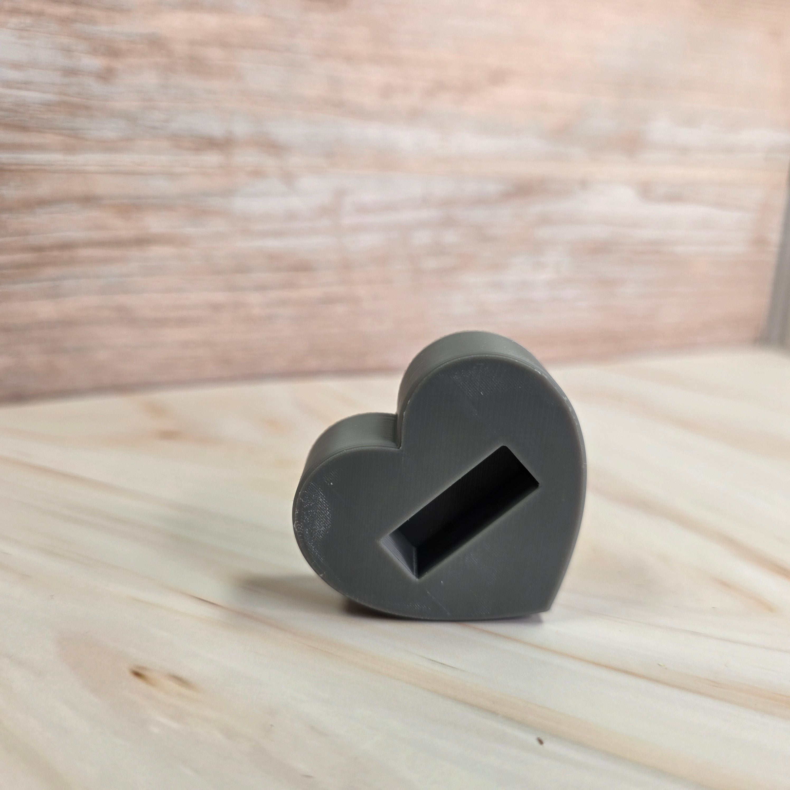 3D Druckdatei – Grundplatte - Herzsockel – für Stecksystem – STL