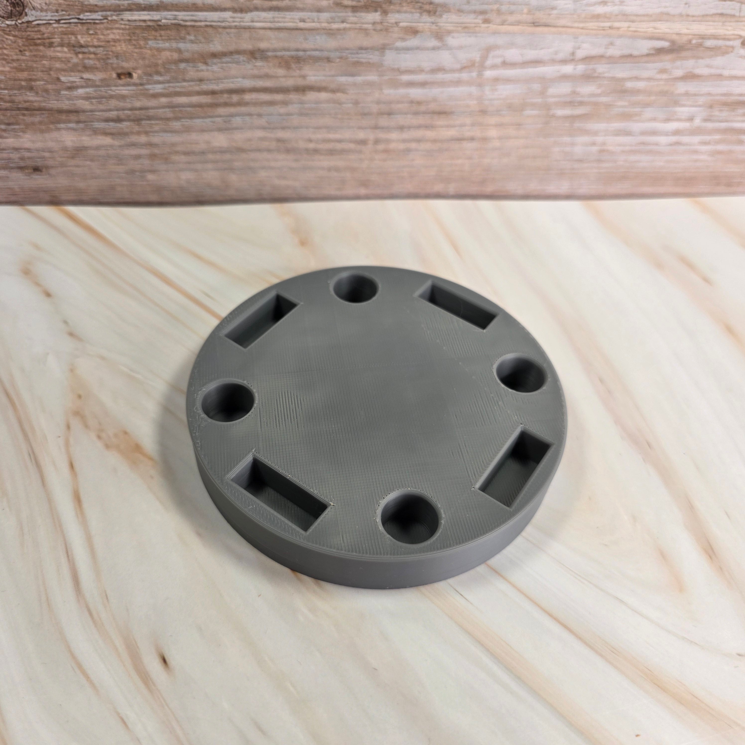 3D Druckdatei – Grundplatte - Baumstab Adventsteller  – für Stecksystem – STL