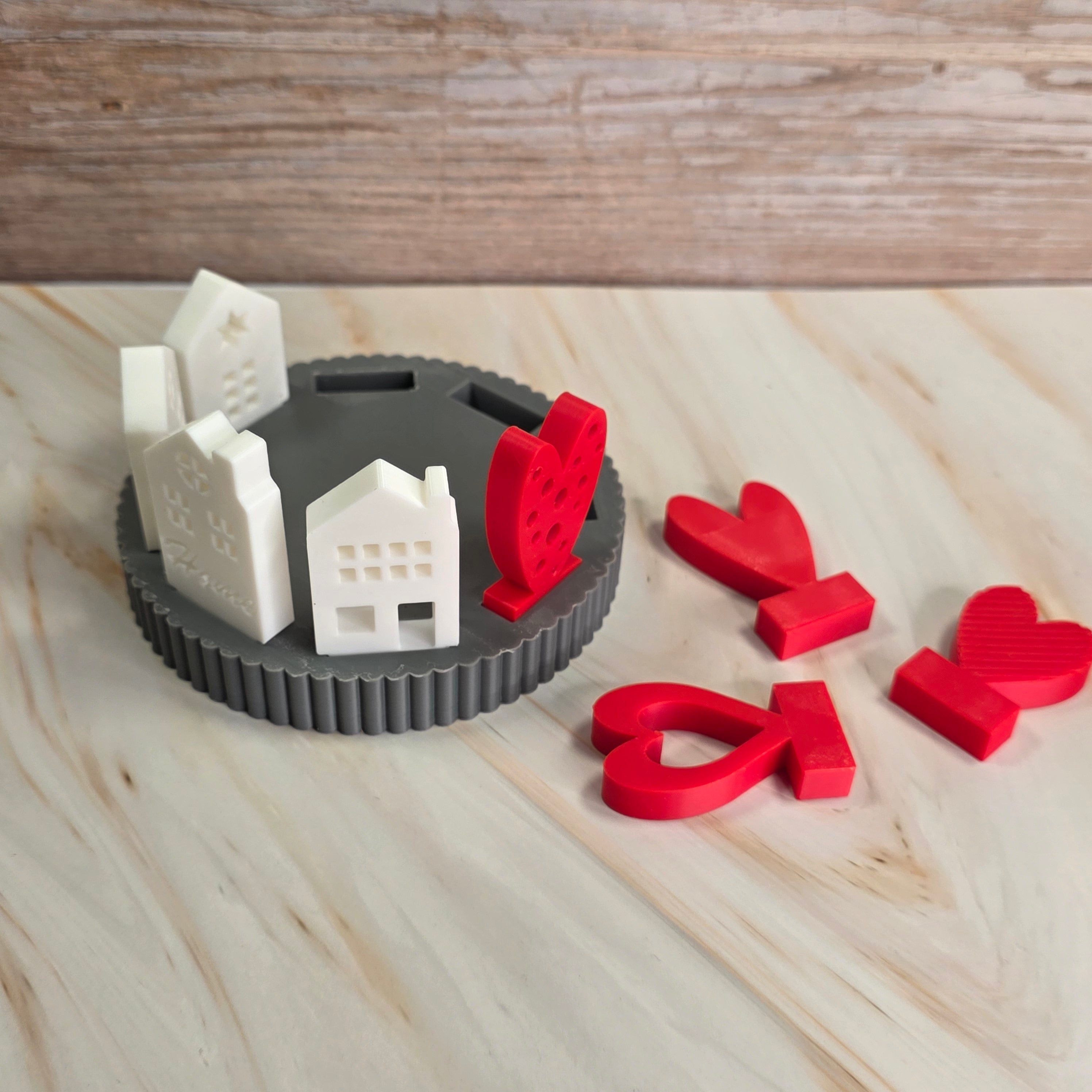 3D Druckdatei – Grundplatte - Rund mit Rille - 10 cm  – für Stecksystem – STL