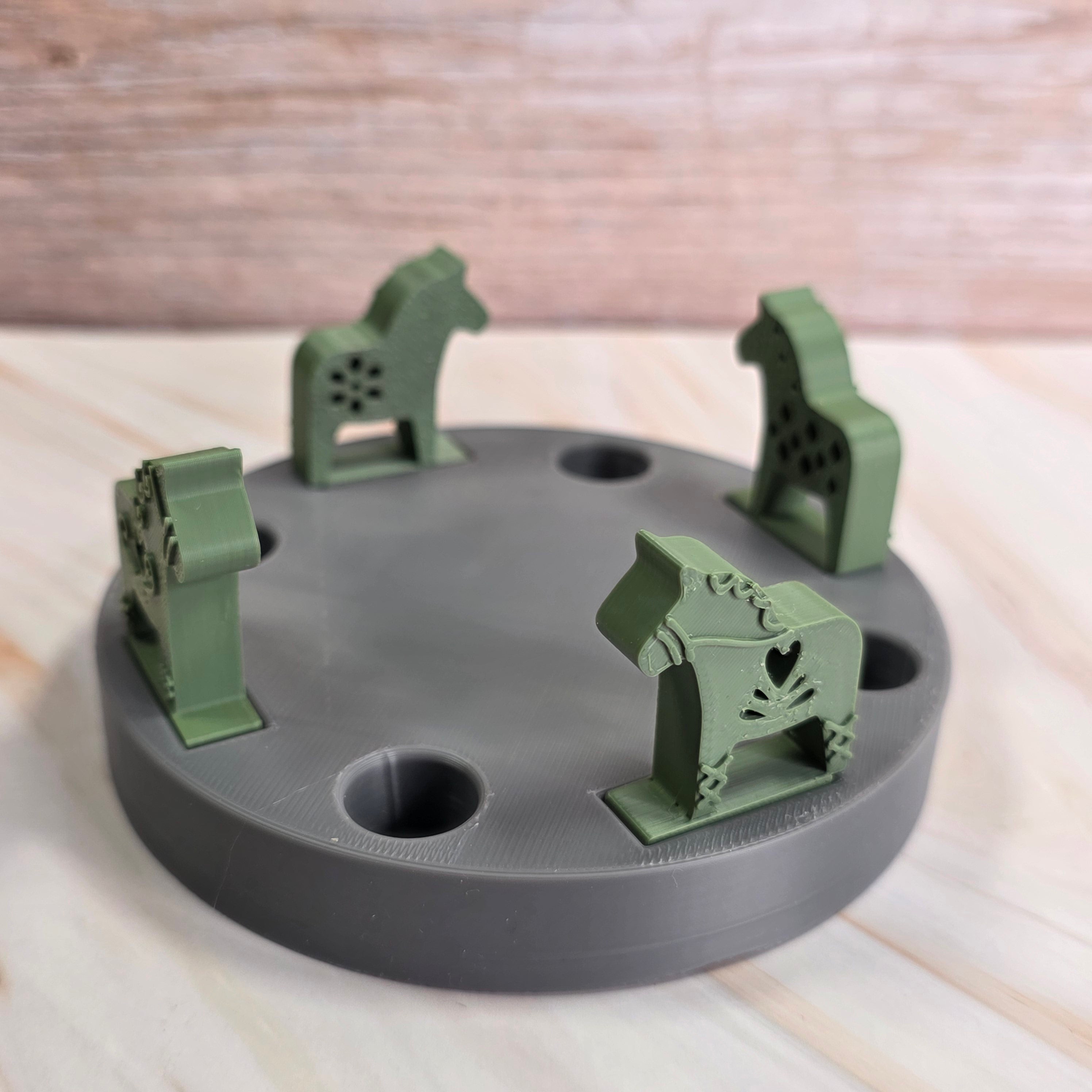 3D Druckdatei – Grundplatte - Baumstab Adventsteller  – für Stecksystem – STL