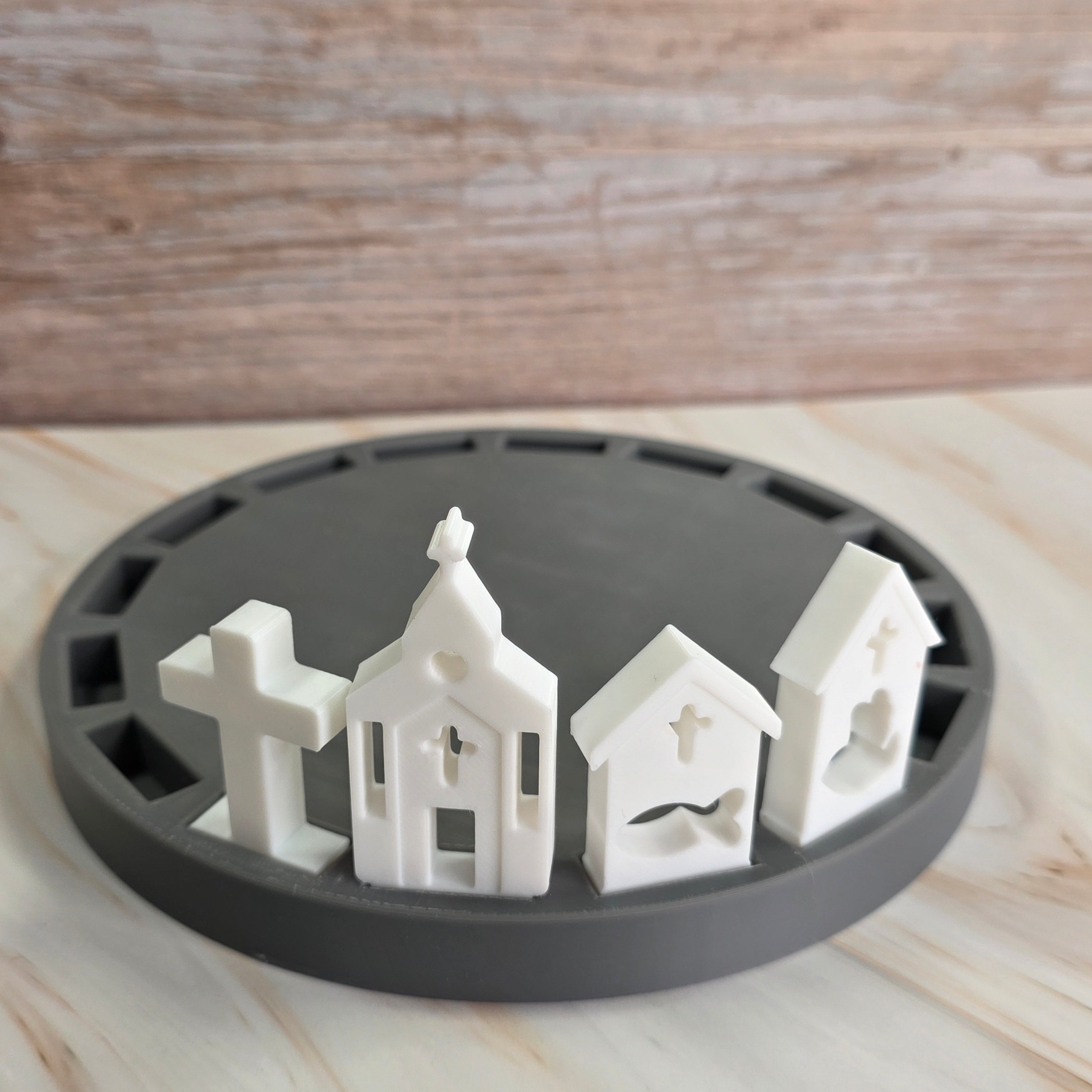 3D Druckdatei – Grundplatte - Rund 16,5cm – für Stecksystem – STL