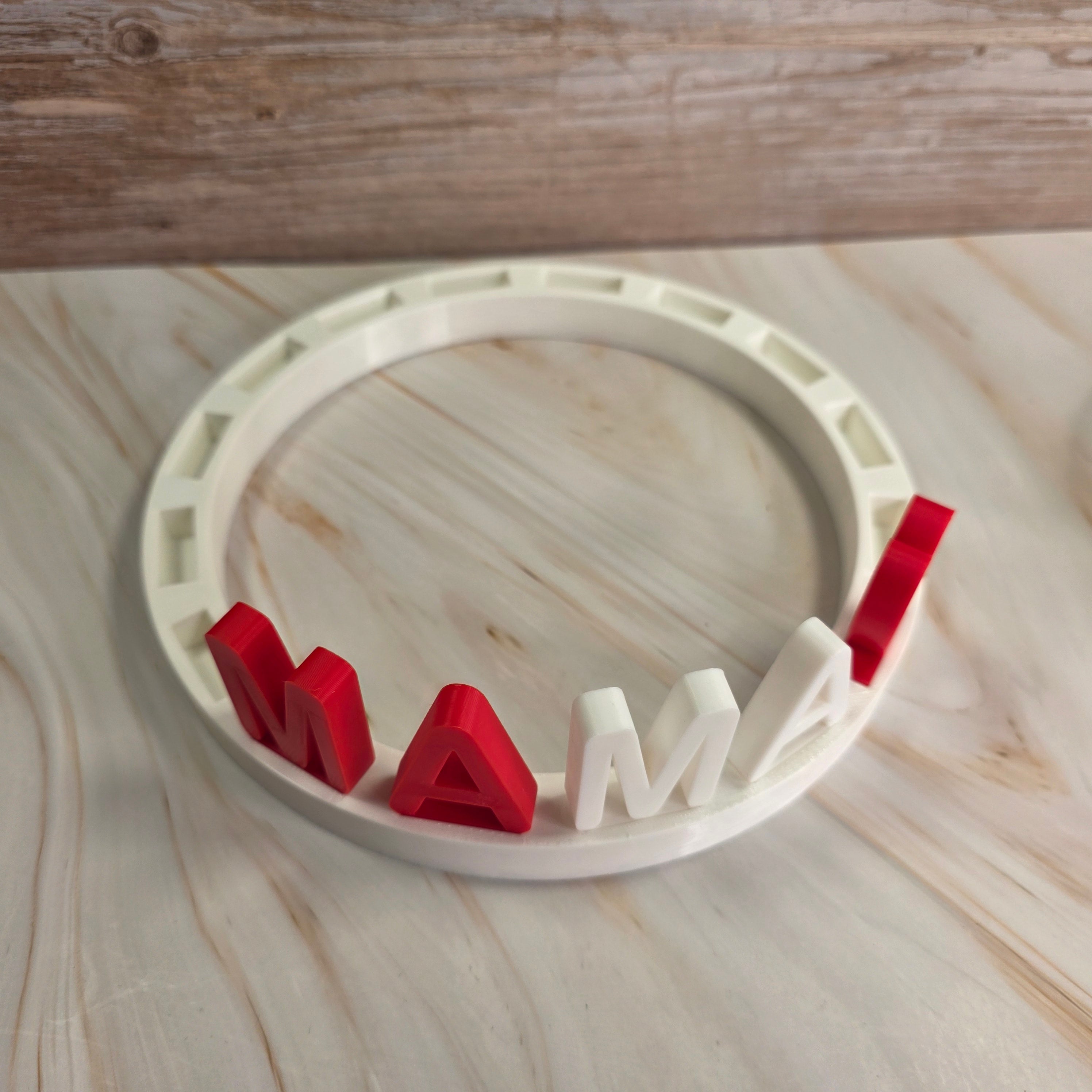 3D Druckdatei – Grundplatte - 3er Set Ringe  – für Stecksystem – STL