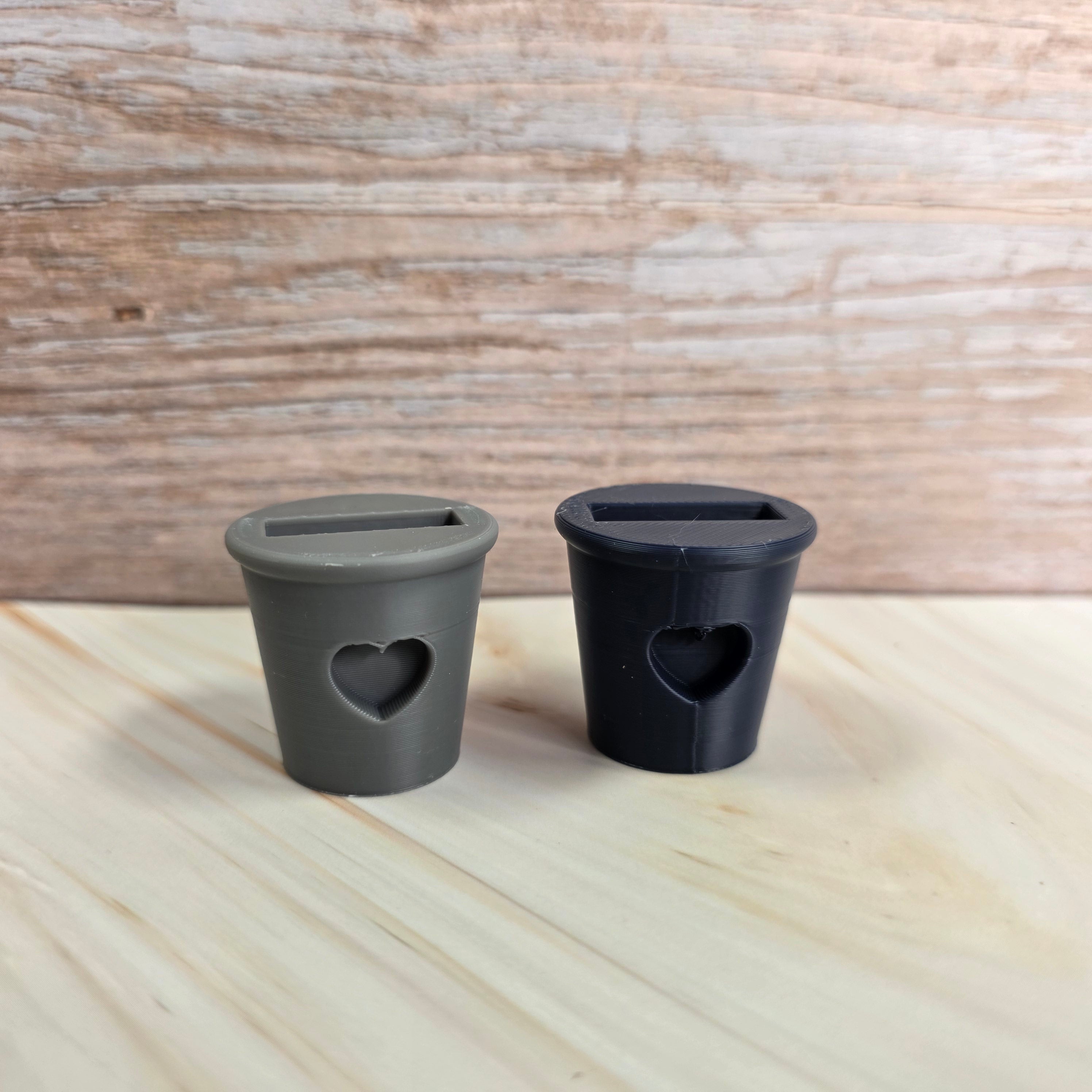 3D Druckdatei – Grundplatte - Blumentopf mit Herz – für Stecksystem – STL