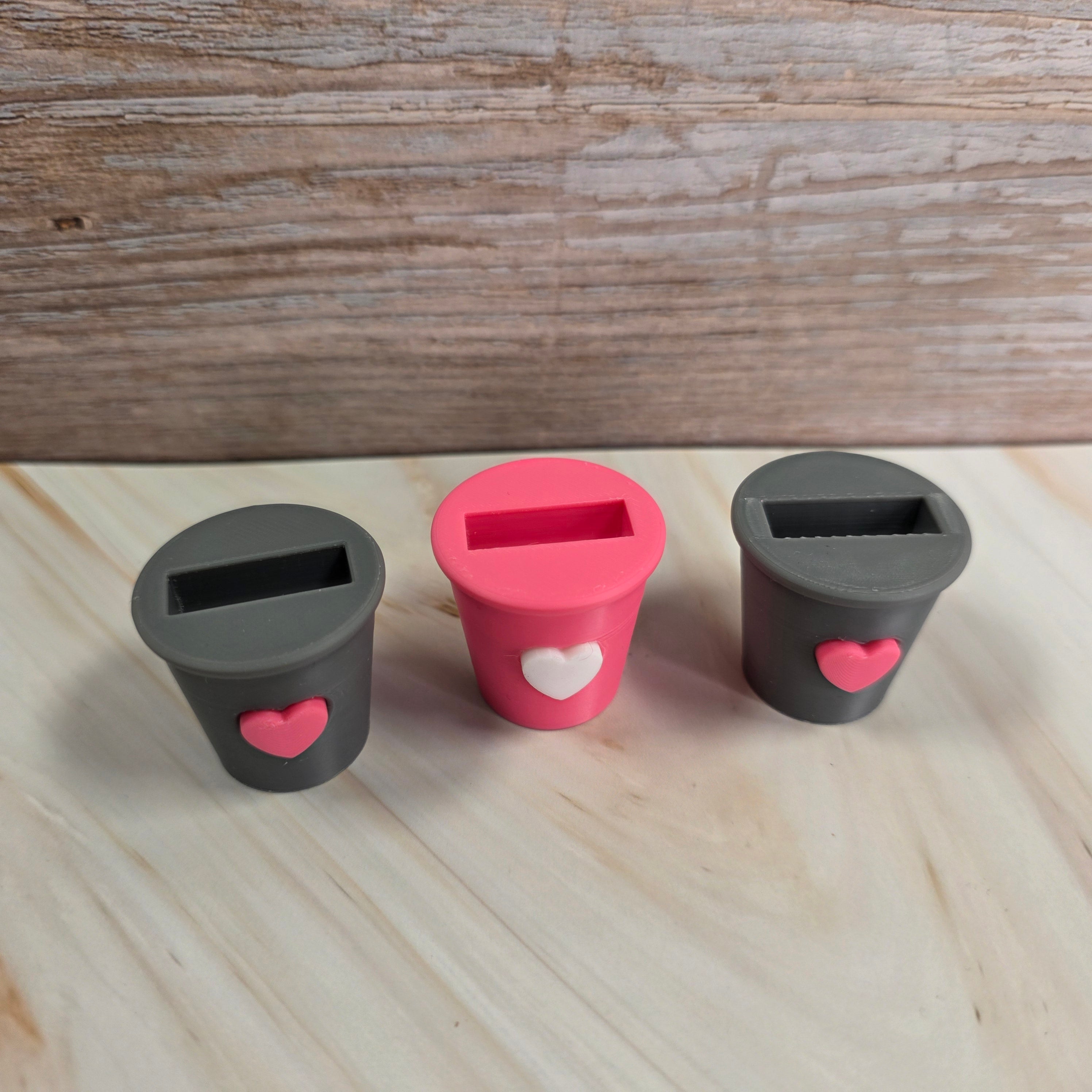 3D Druckdatei – Grundplatte - Blumentopf mit Herz – für Stecksystem – STL