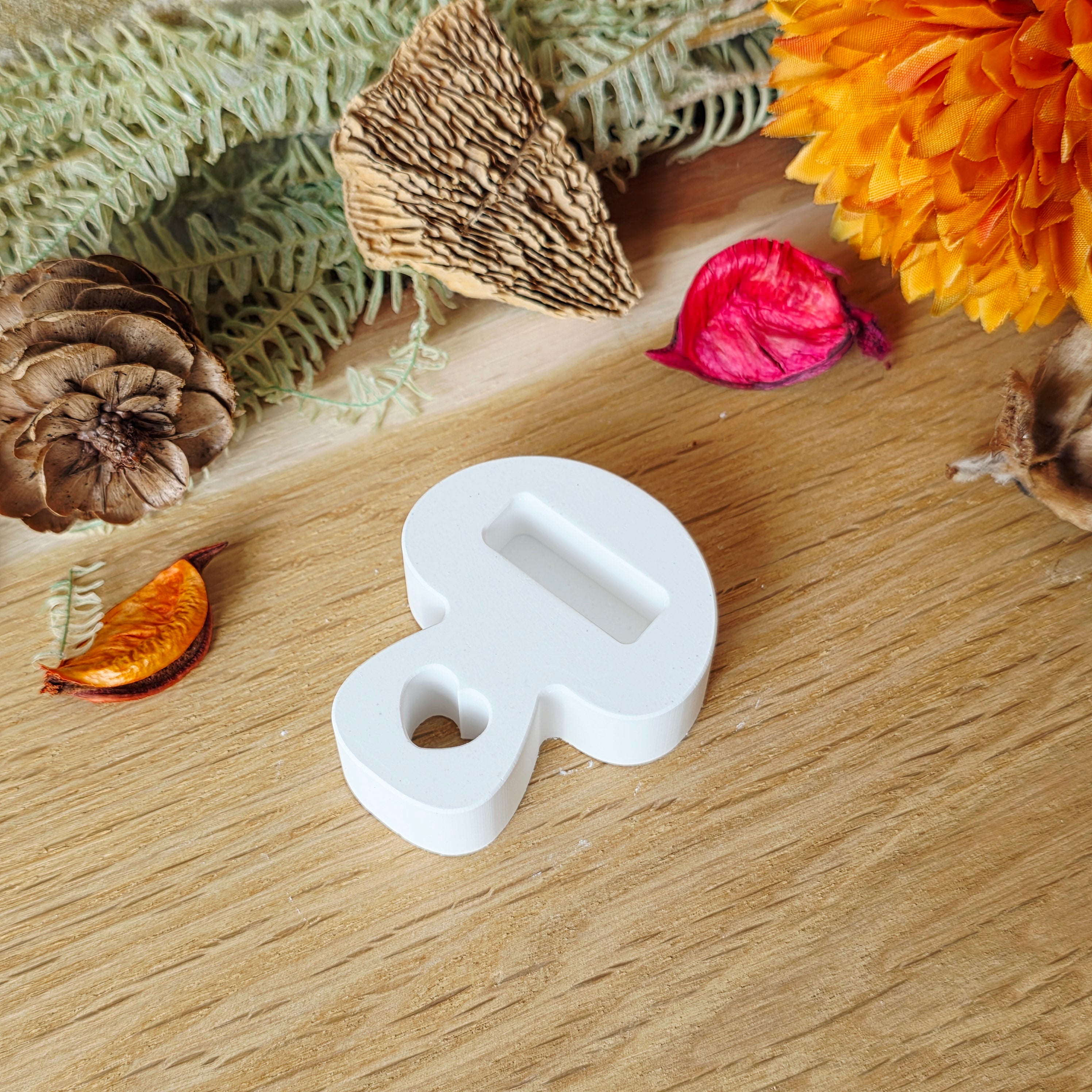 Silikon – Gießform – Grundplatte Pilz – für 1 Stecker -