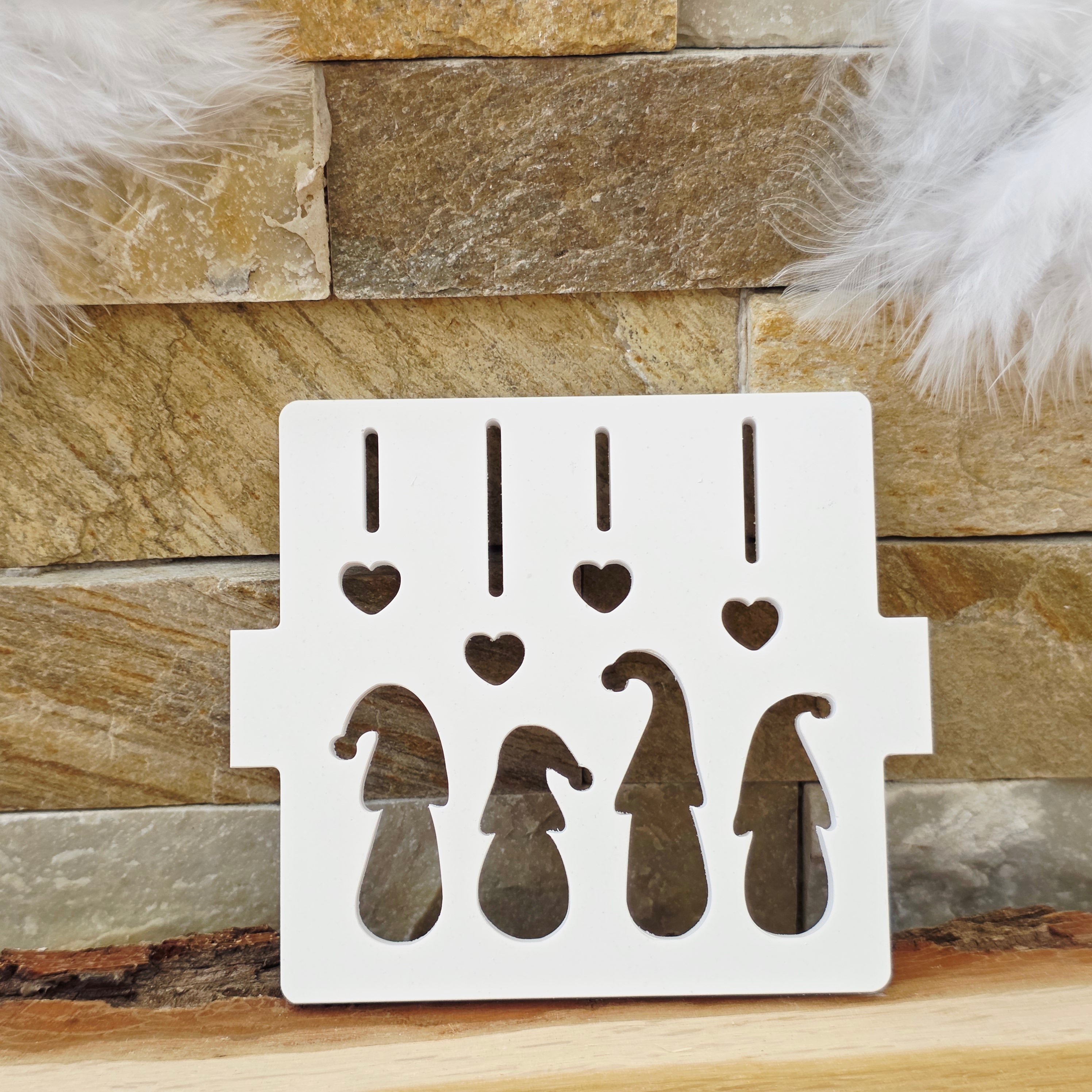 Silikon – Gießform – Geschenkdosen-Deckel Herzenswichtel -