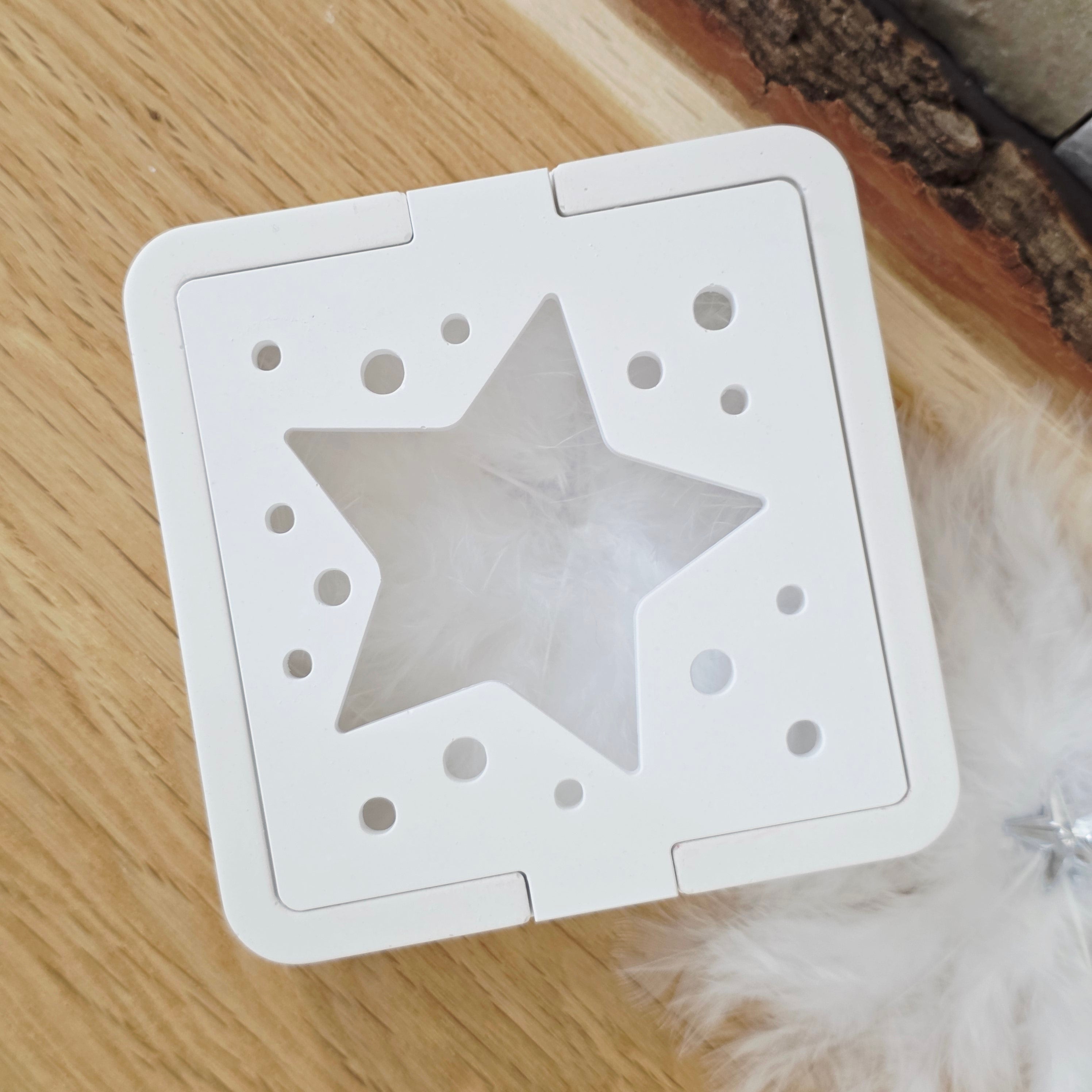 Silikon – Gießform – Geschenkdosen-Deckel Sternenlicht -