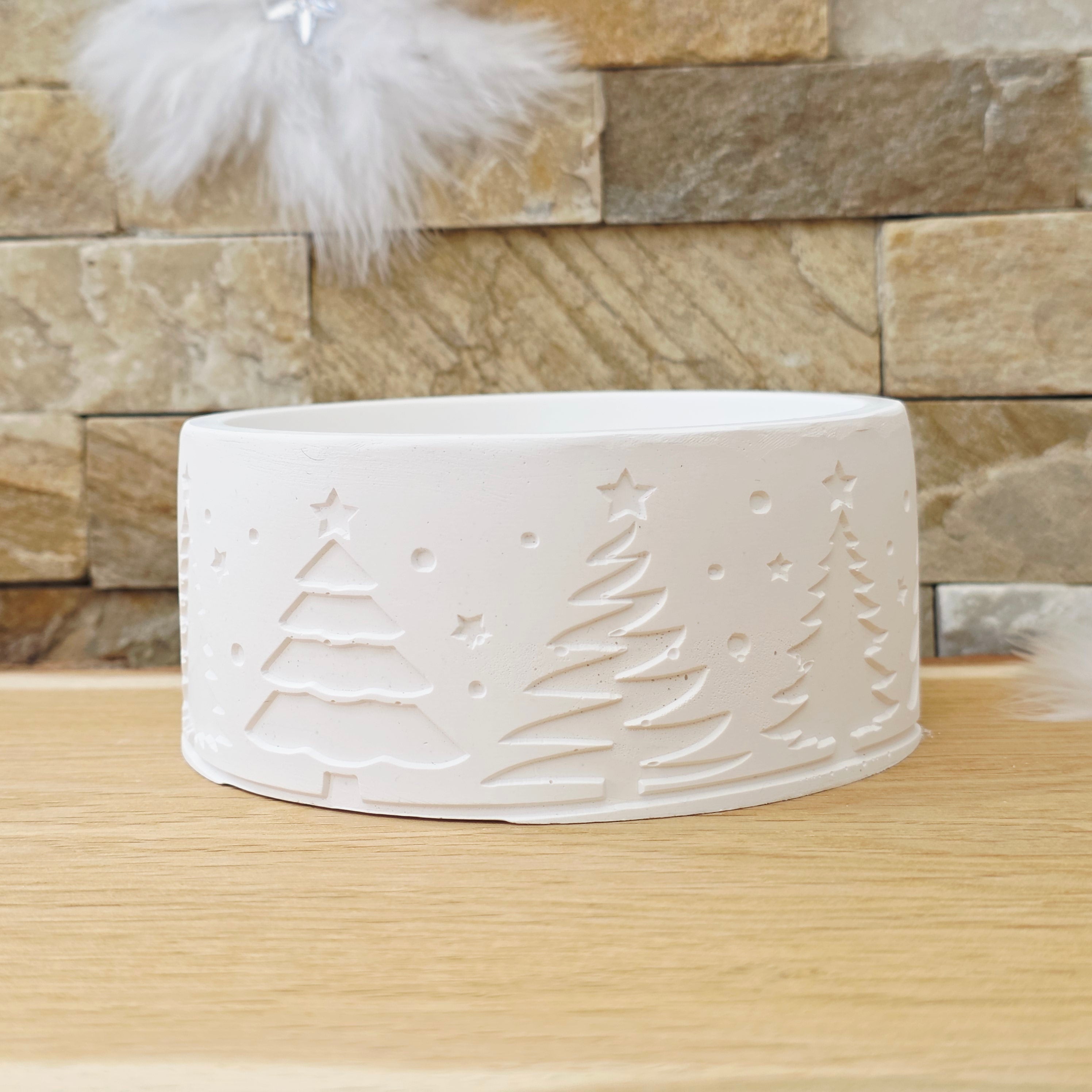 Motivband für unsere Schalenform - Tannenbäume -