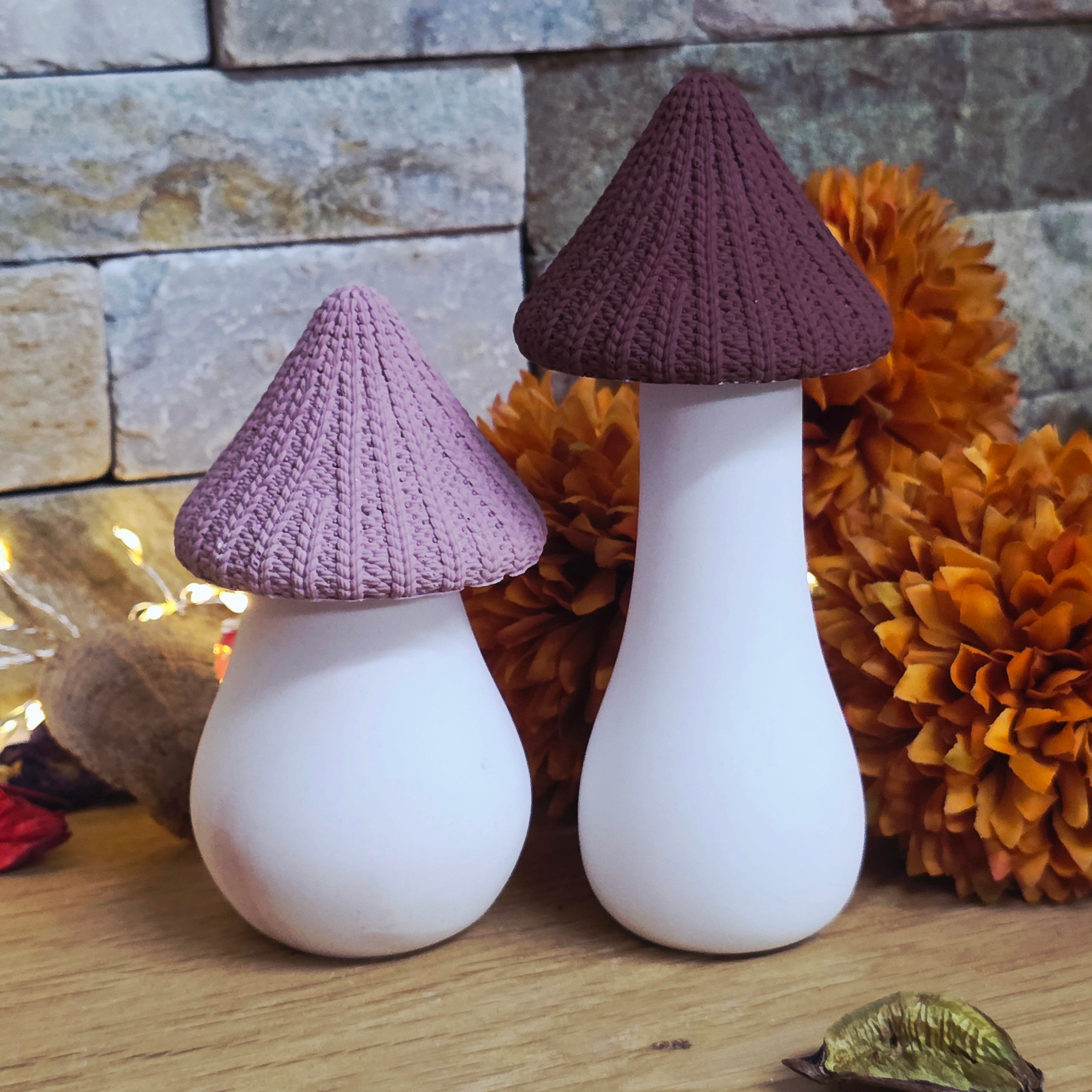 Silikongießform – Pilzkopf Glockenform spitz - Herbstpilze zum Kombinieren